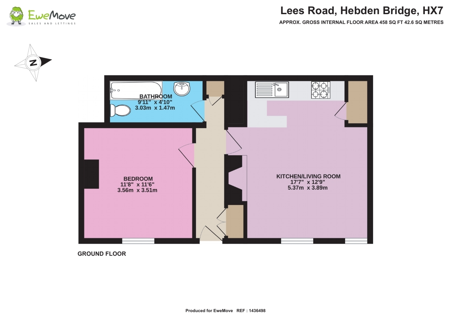 30, Lees Road, Hebden Bridge floorplan