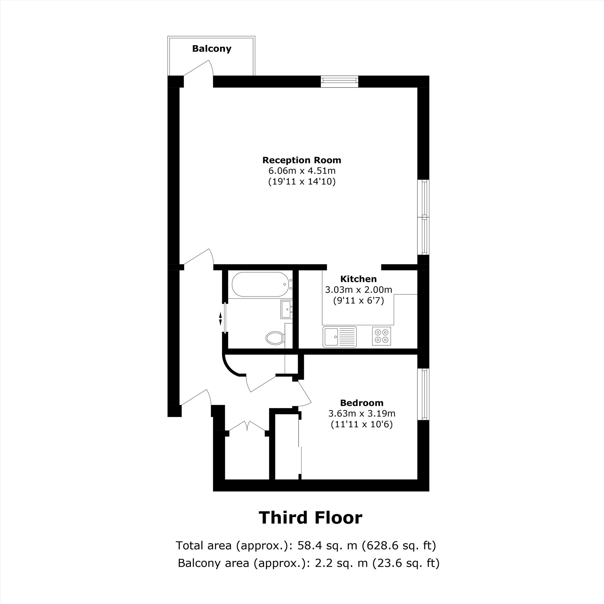 17, Stockholm Way, London floorplan