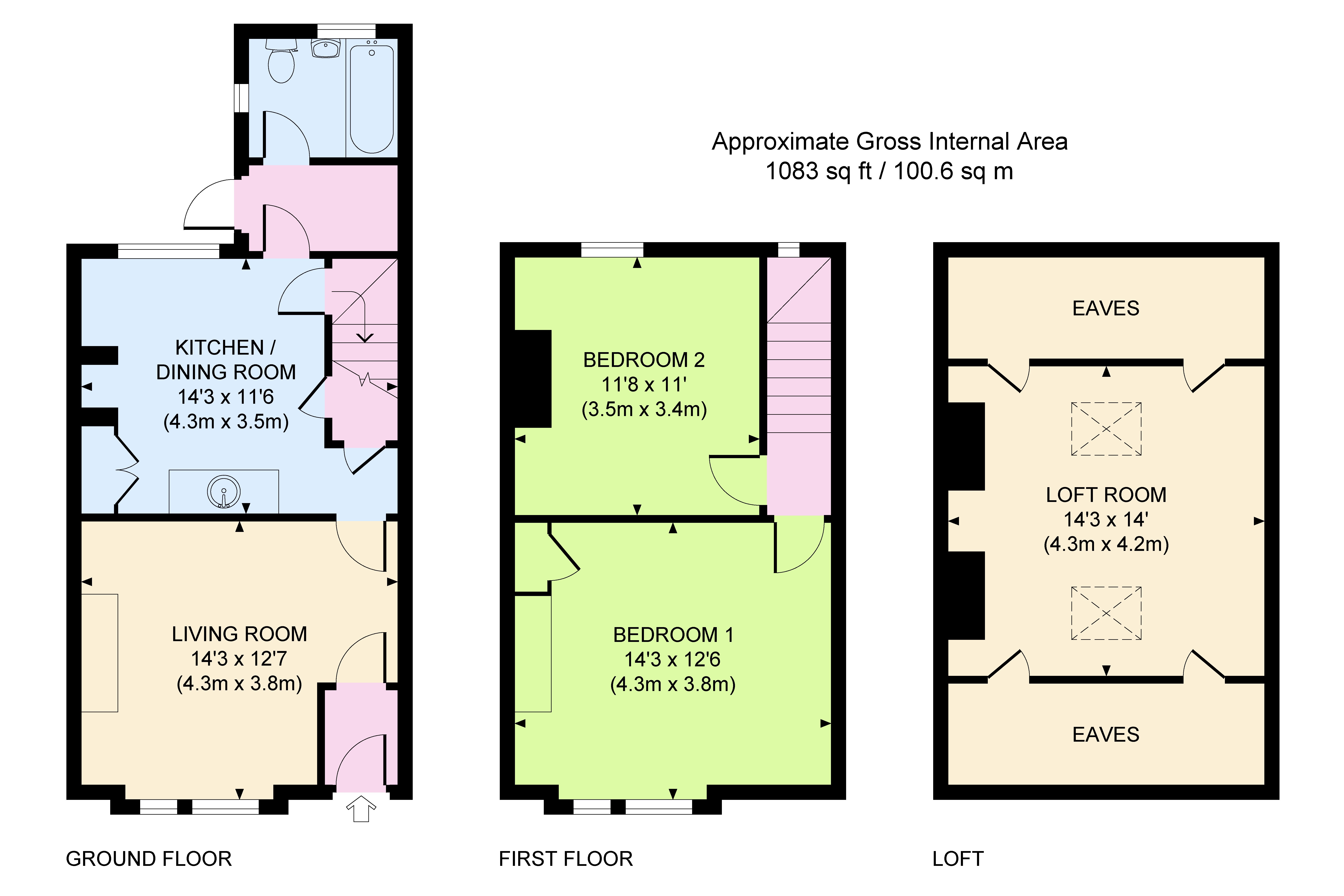 2 Bedrooms Terraced house to rent in Bennett Road, Brighton BN2