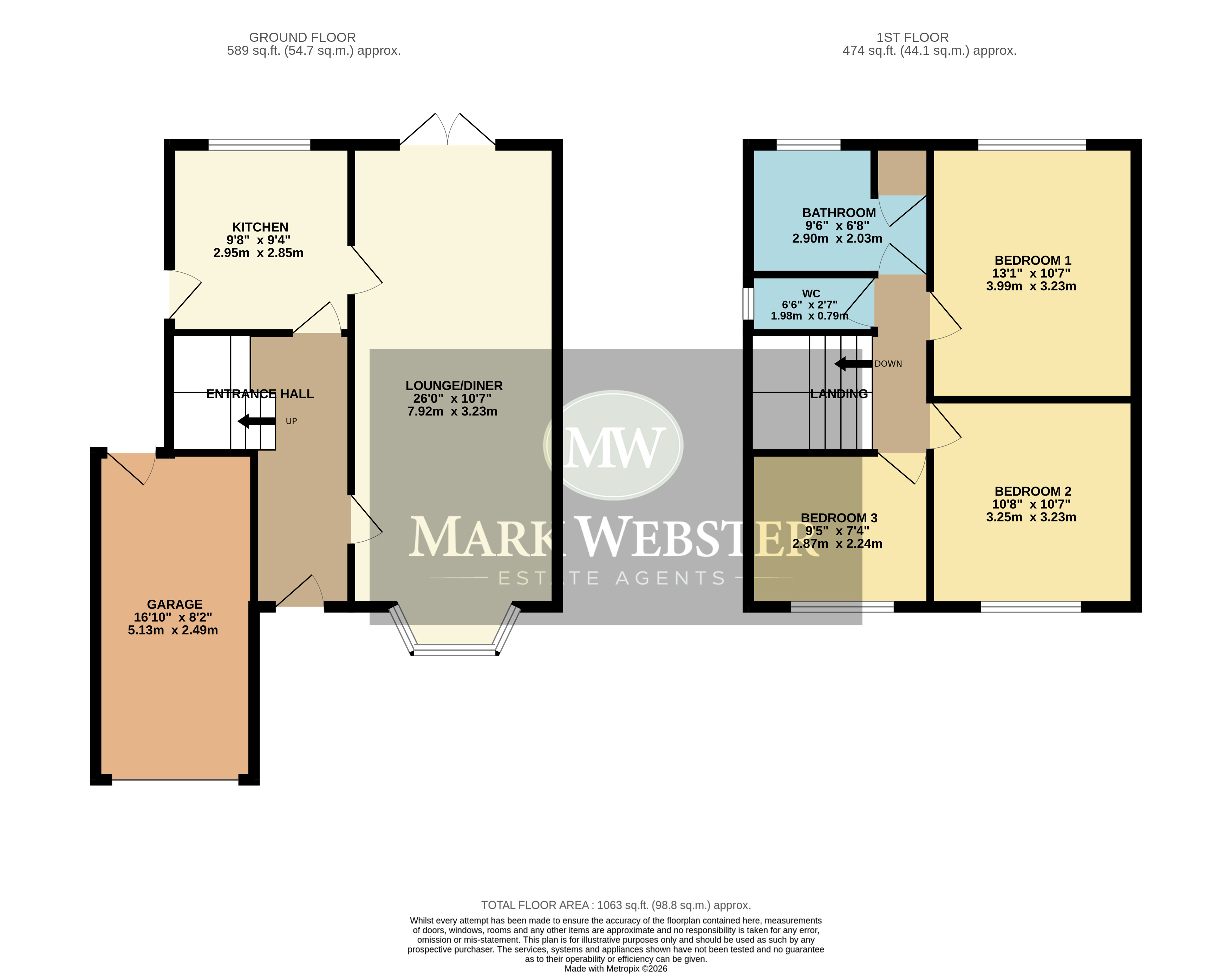 5, Ash Croft, Atherstone floorplan