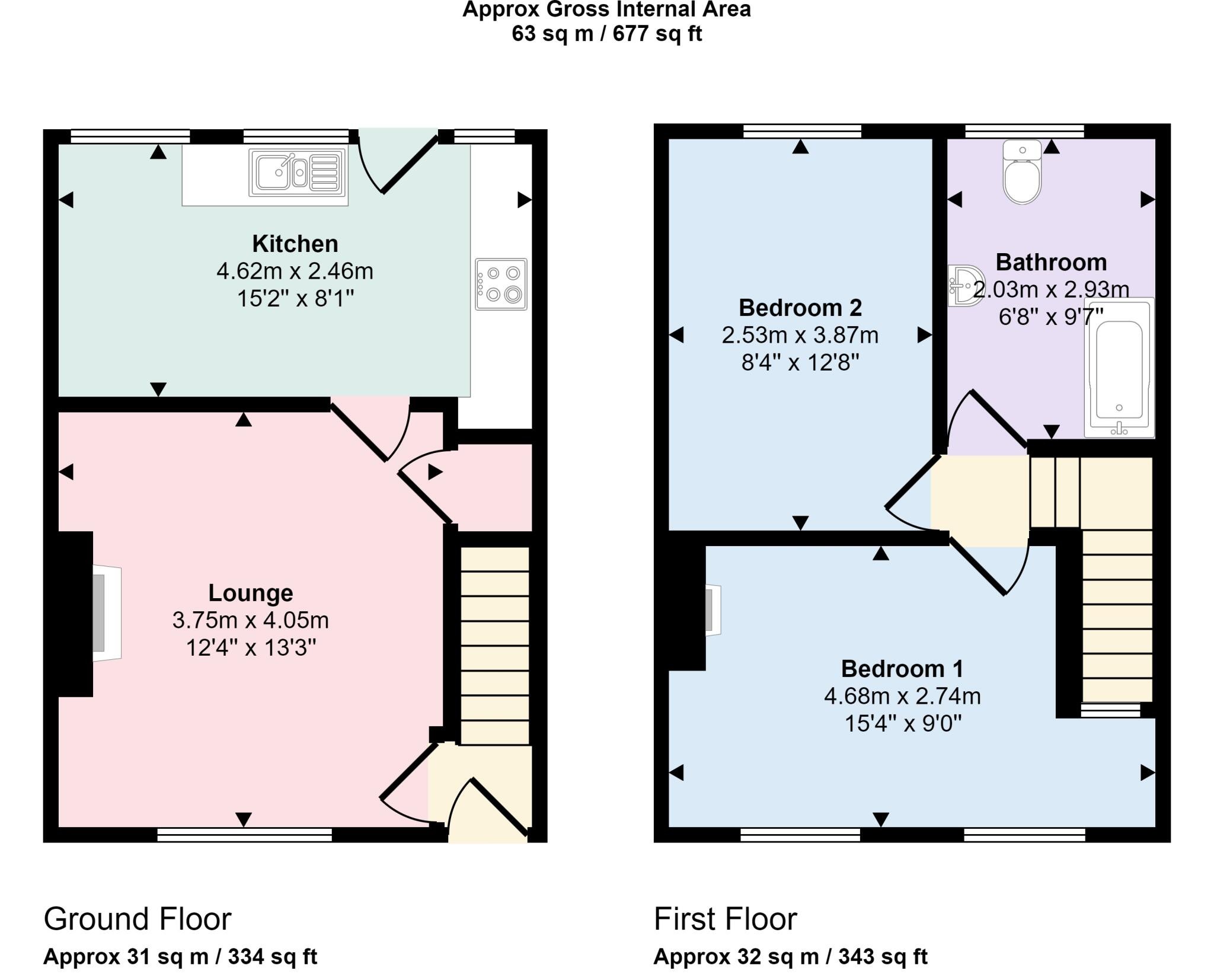 9, Market Close, Poole floorplan