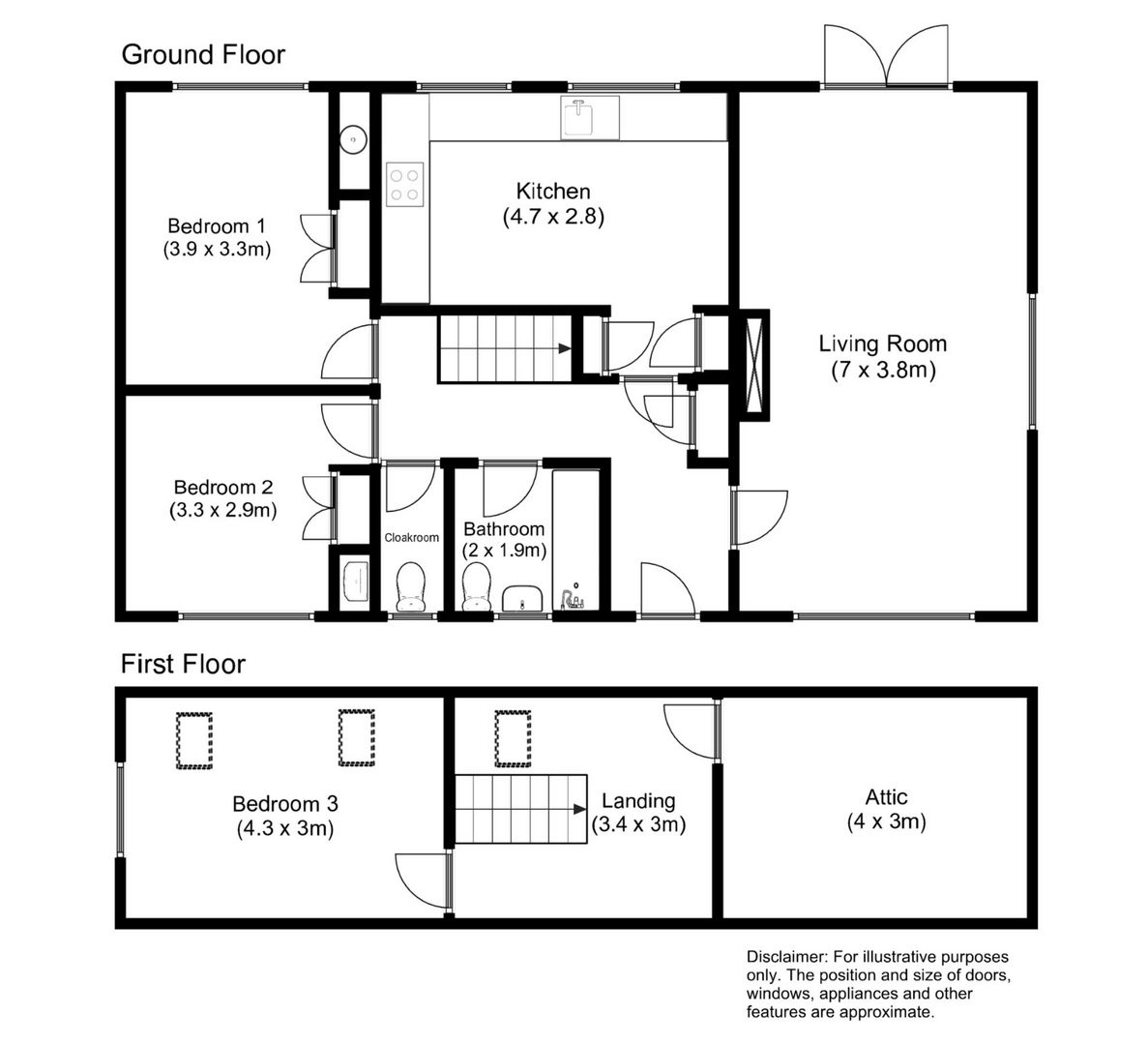 8, Llwyn Onn Estate, Pwllheli floorplan