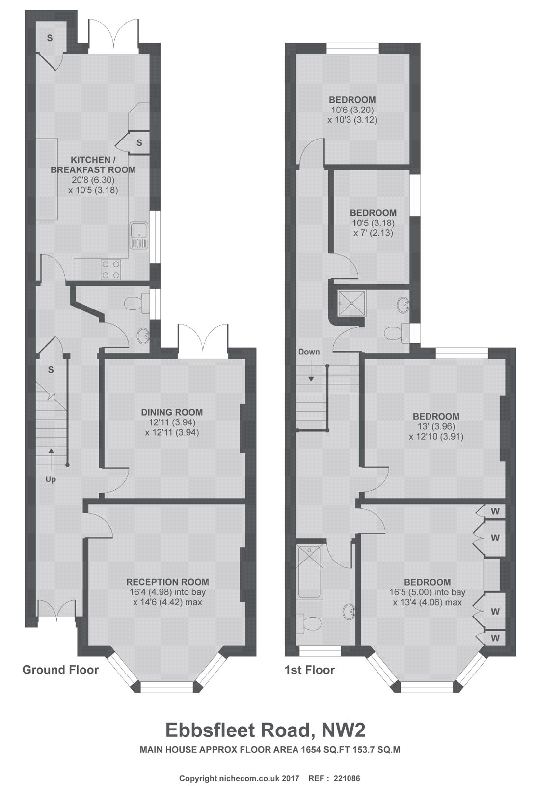 12, Ebbsfleet Road, London floorplan
