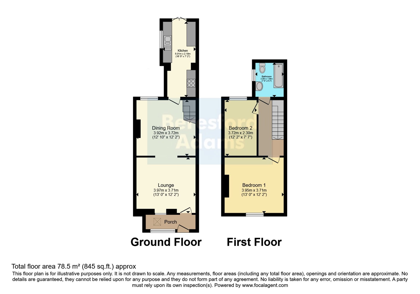2, Sea View, Holywell floorplan