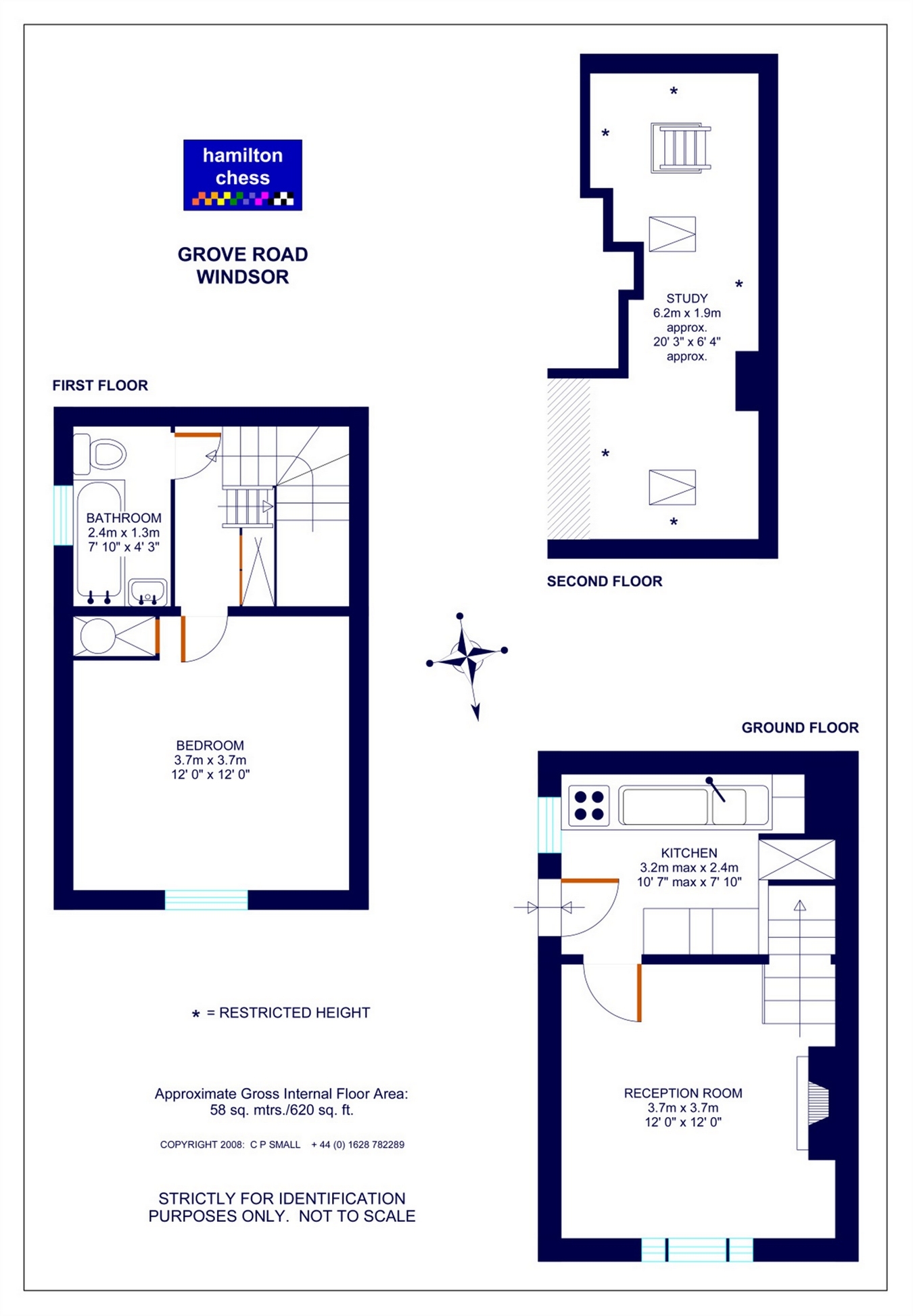 1 Bedrooms Terraced house to rent in Grove Road, Windsor, Berkshire SL4