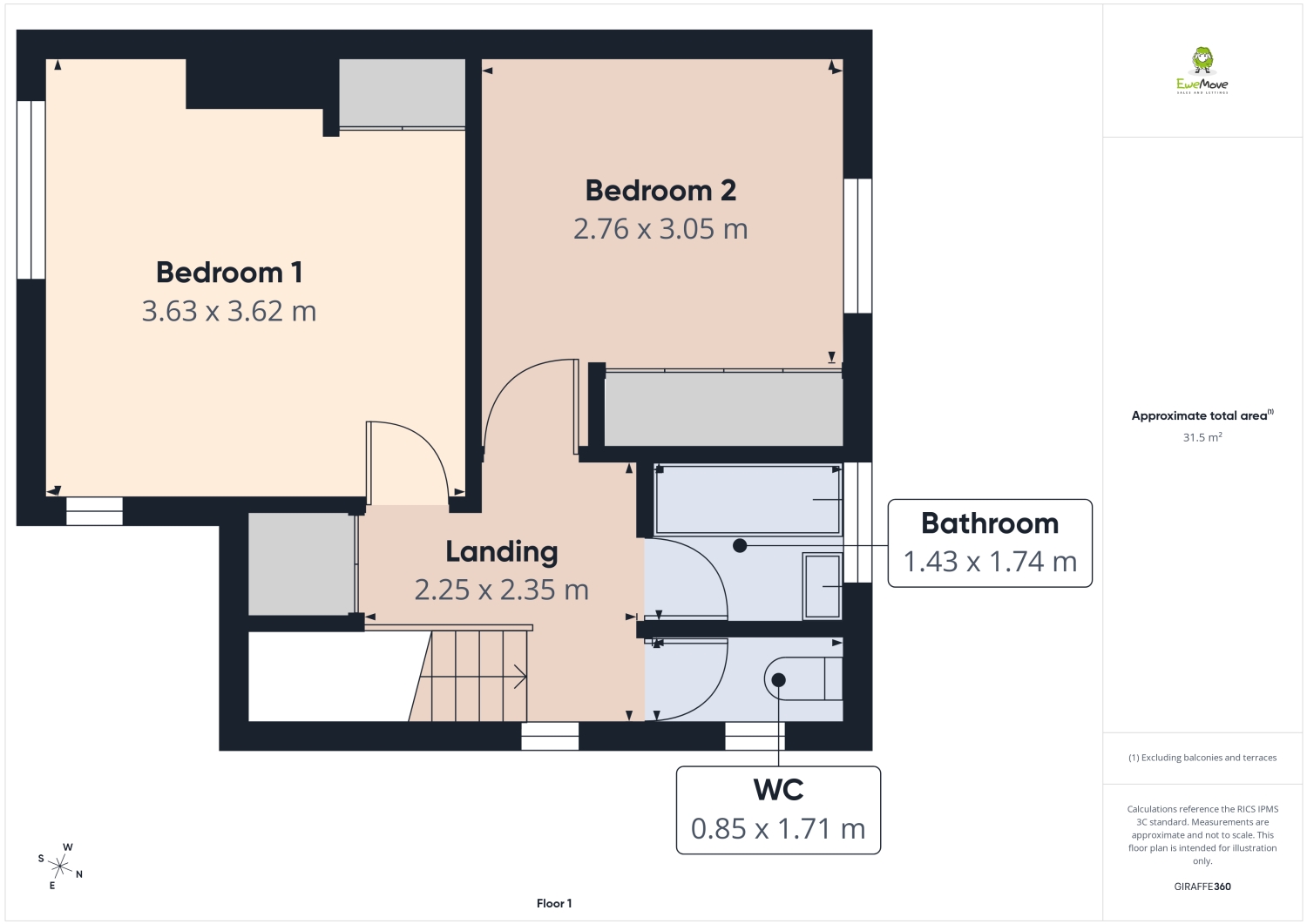 14, Charles Road, Chester floorplan