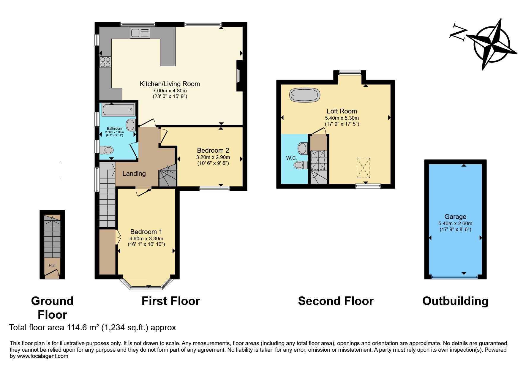 40d, Palace Road, London floorplan