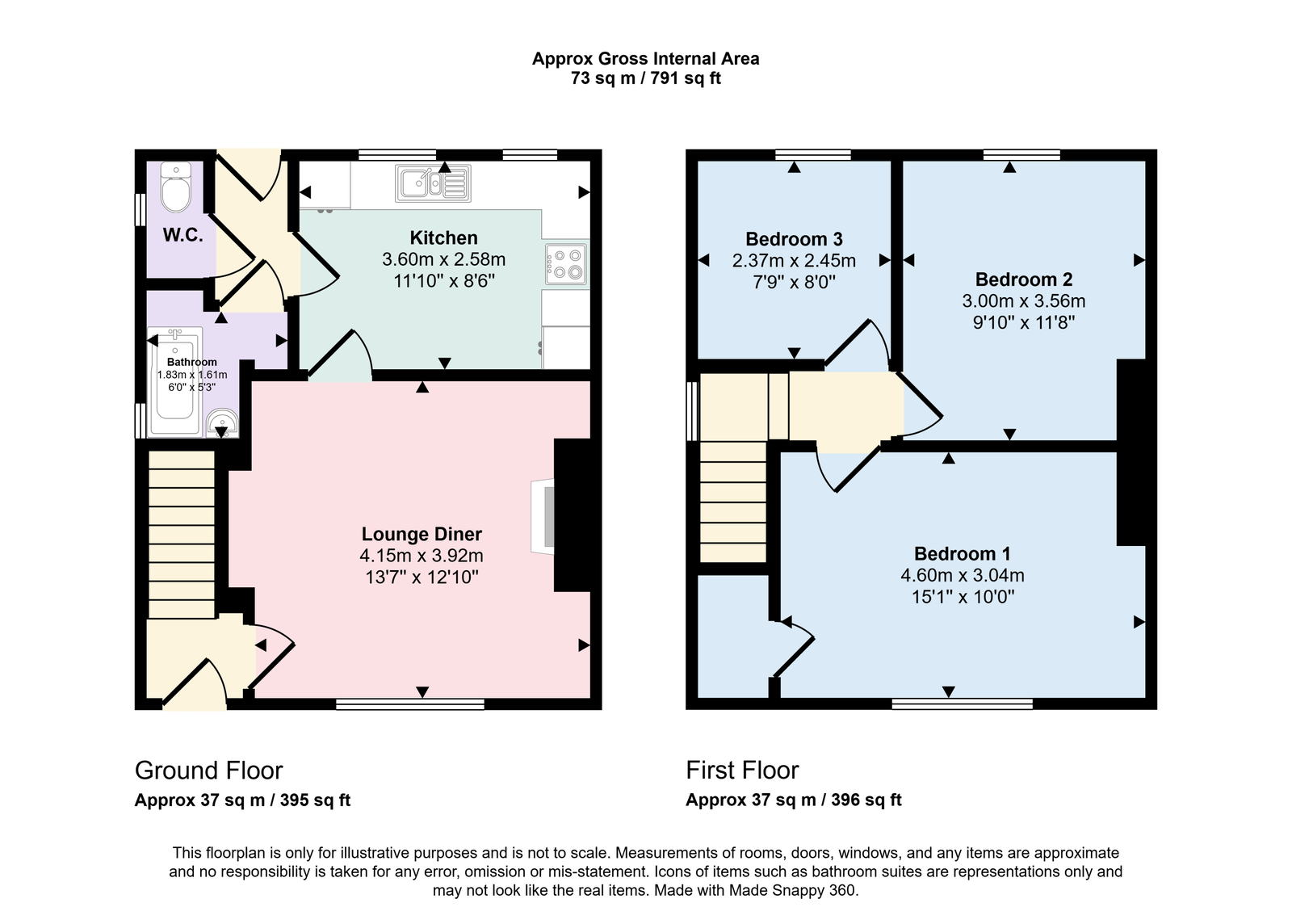 11, South View Road, Whitehaven floorplan