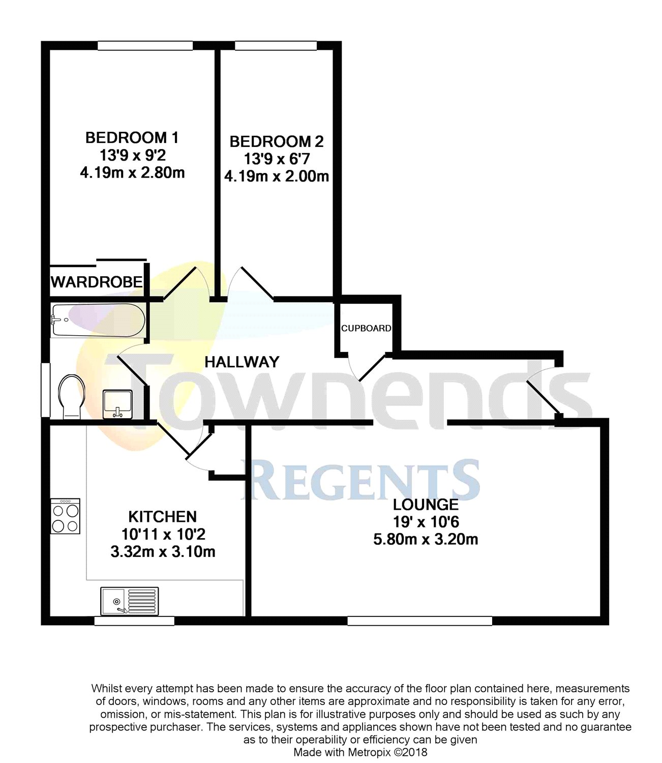 2 Bedrooms Flat for sale in Riverbank, Laleham Road, Staines-Upon-Thames, Surrey TW18