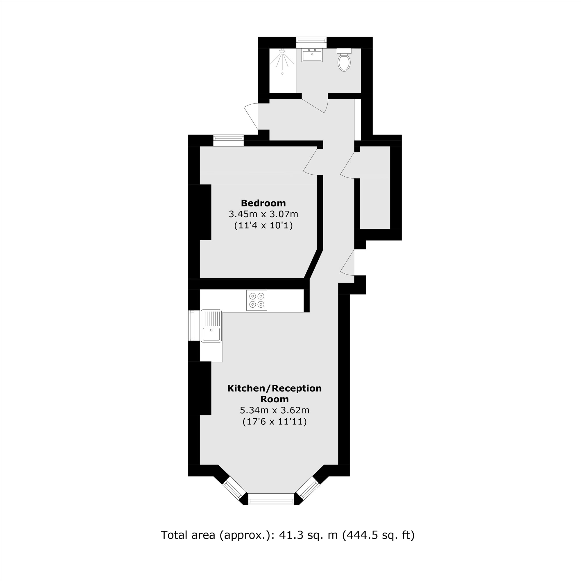 Flat A, 85, Blythe Vale, London floorplan