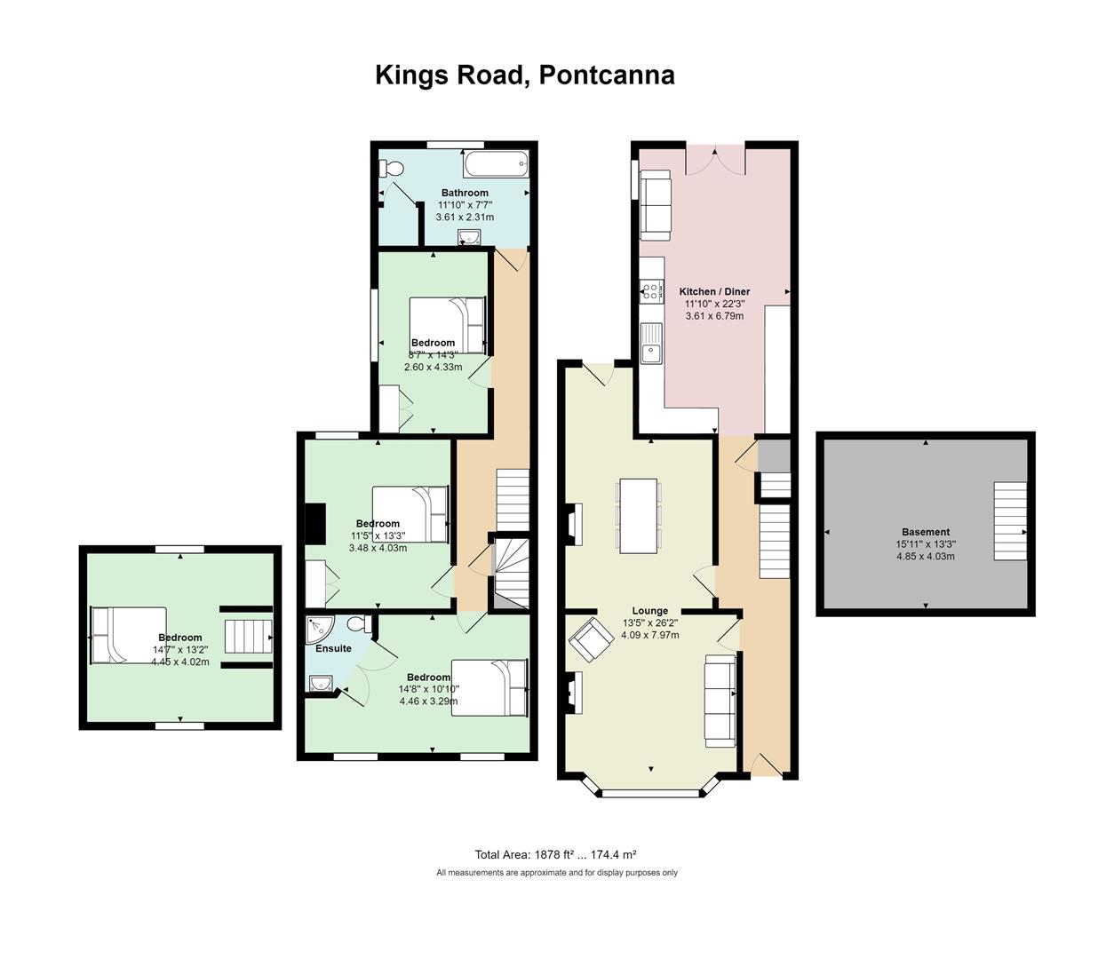 112, Kings Road, Cardiff floorplan