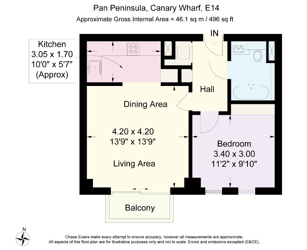 1 Bedrooms Flat for sale in Pan Peninsula Square, East Tower, Canary Wharf E14