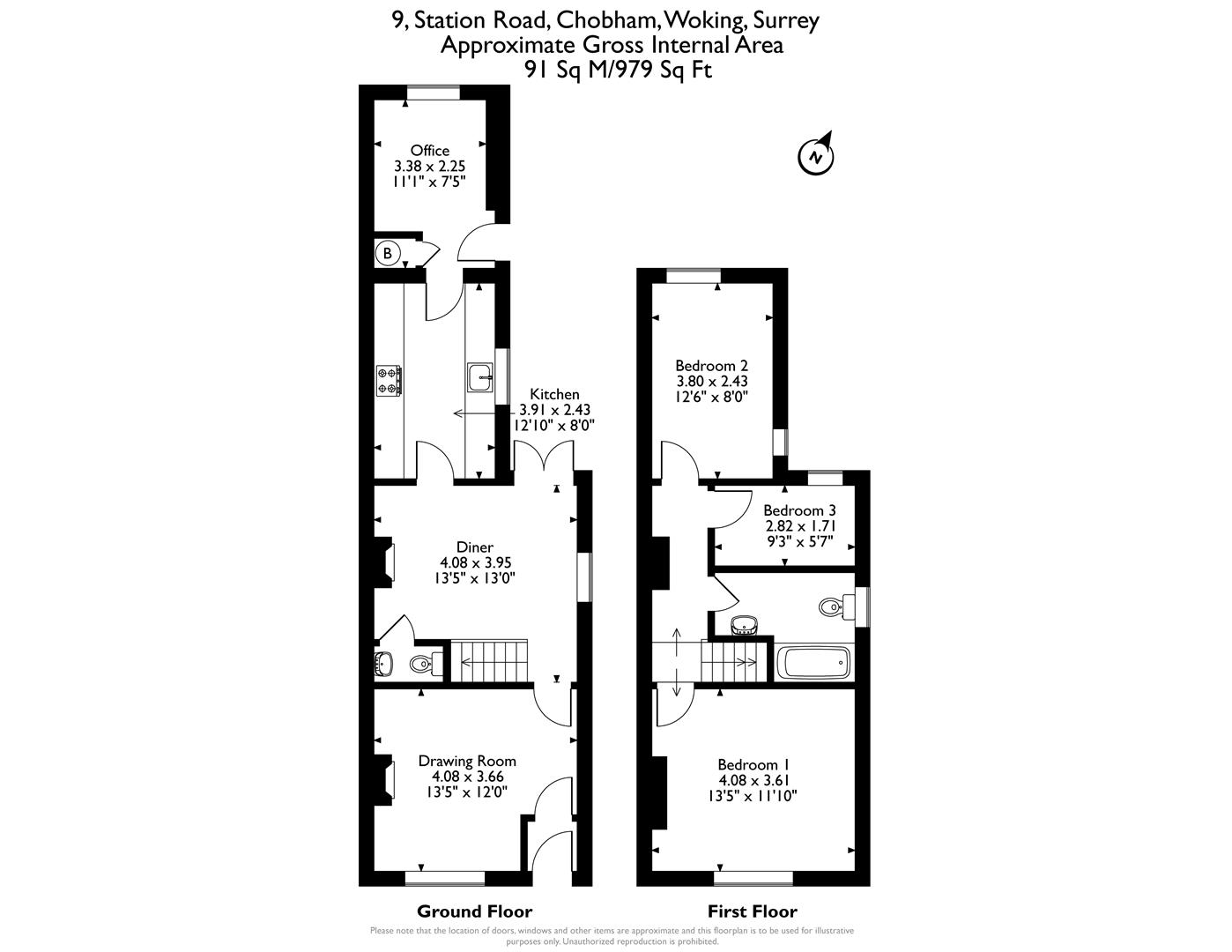 9, Station Road, Chobham floorplan