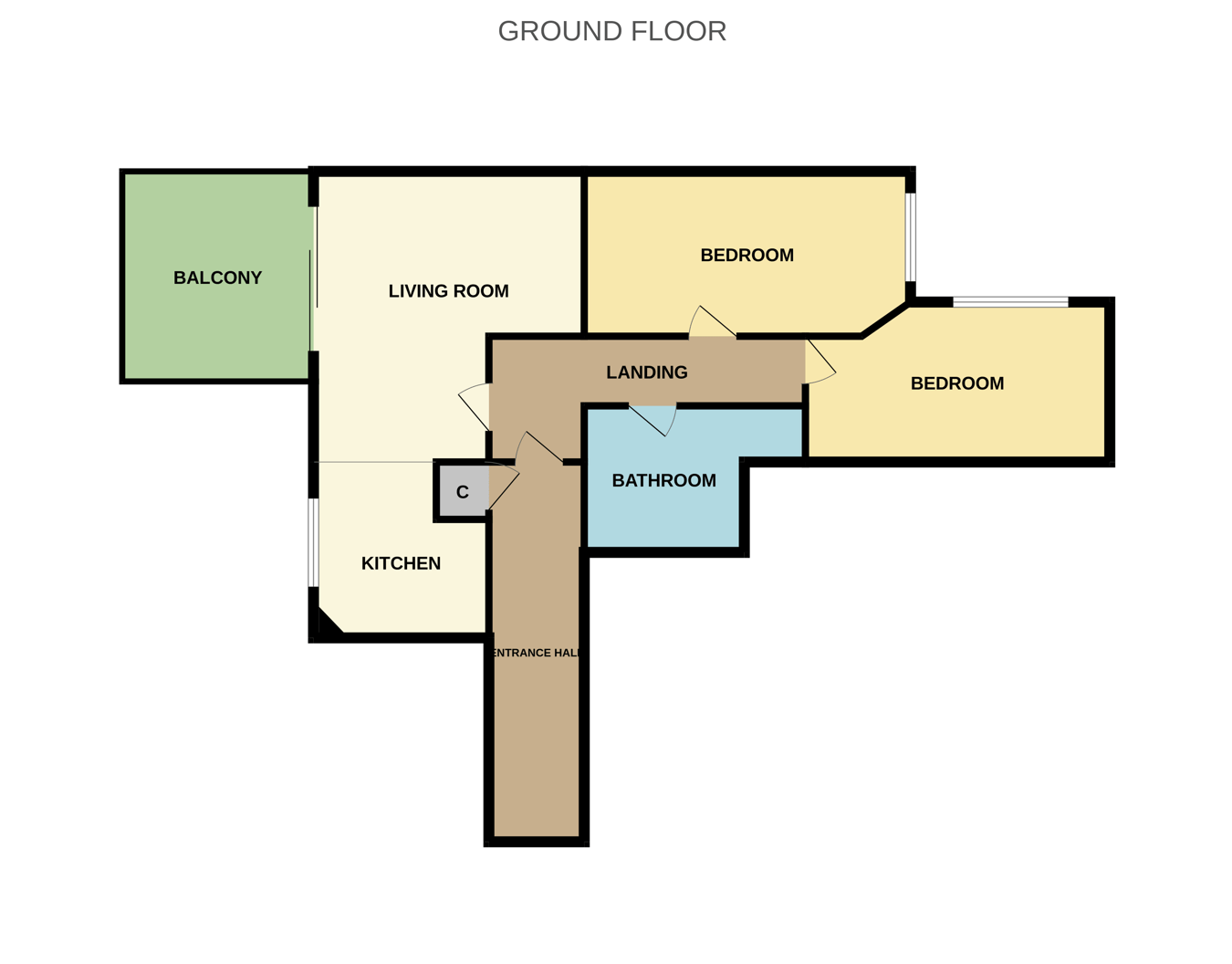 3 The Gables, Grove Road, Burnham-on-Sea floorplan