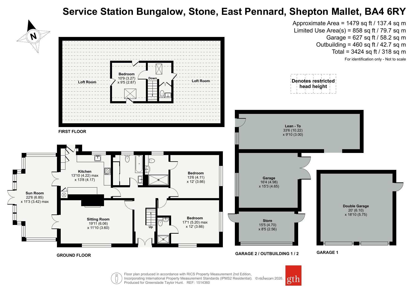 Service Station Bungalow,, Stone, East Pennard floorplan