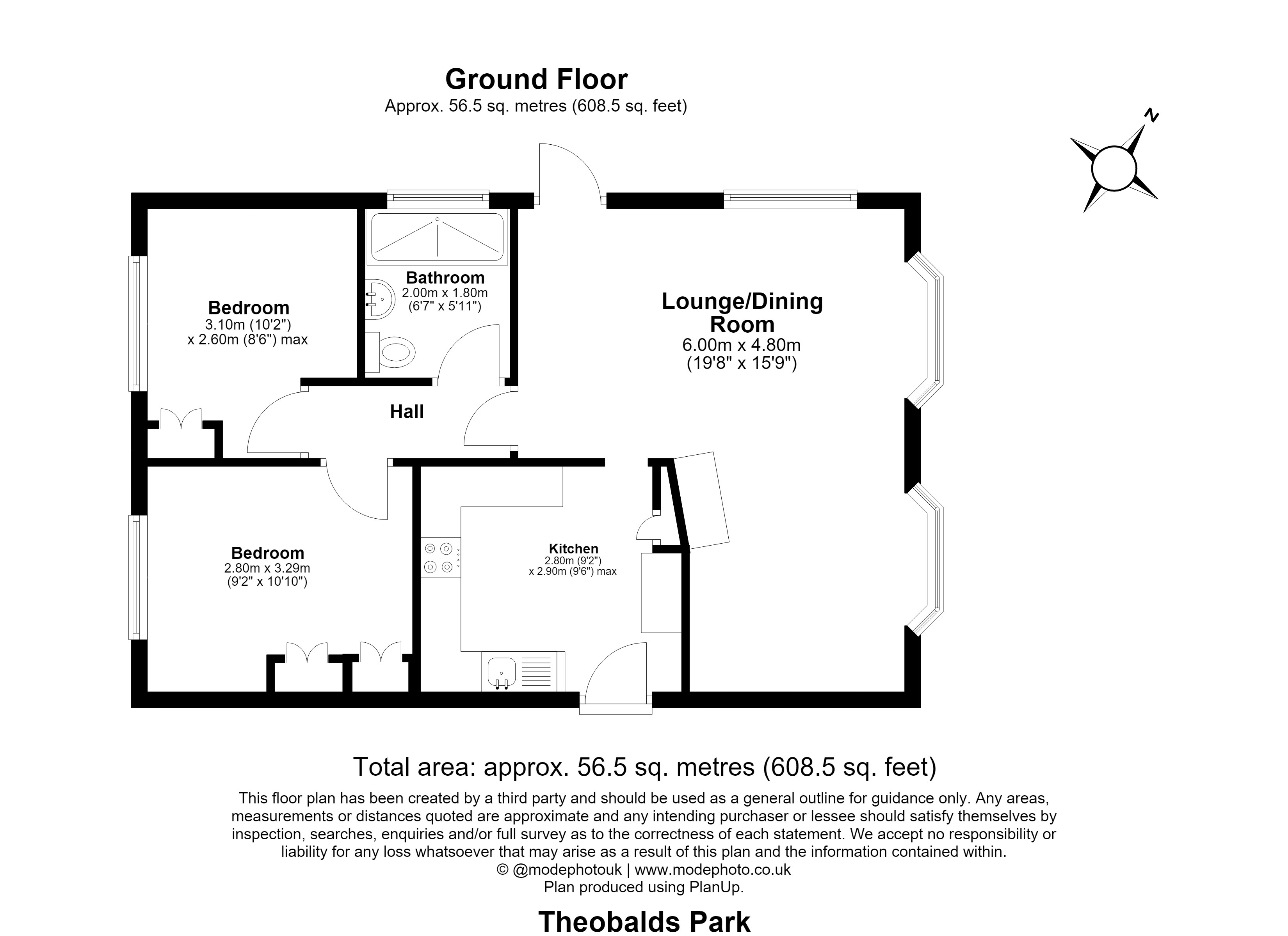 17 St Johns Park, Theobalds Park Road, Enfield floorplan