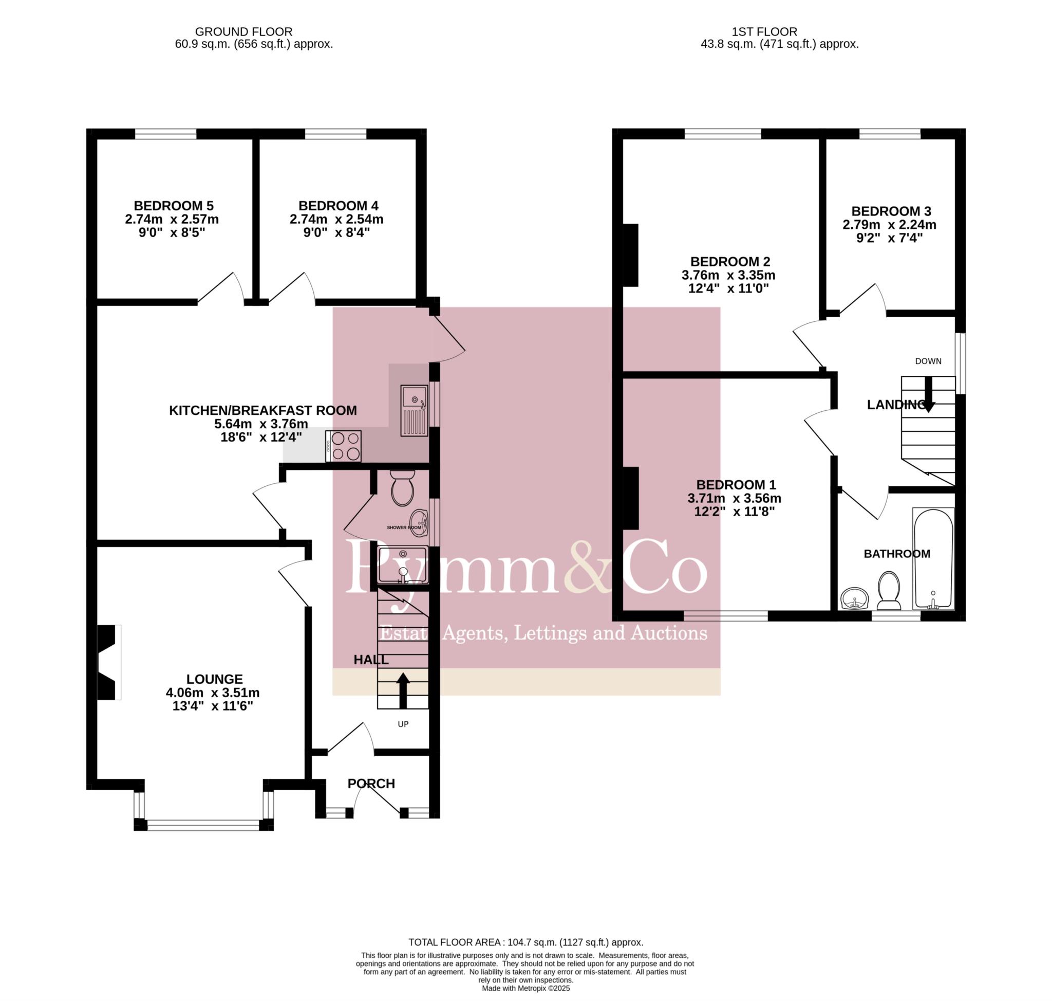 129, College Road, Norwich floorplan