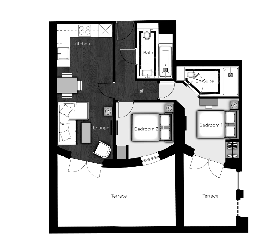 2 Bedrooms Flat to rent in Kensington Gardens Square, London W2