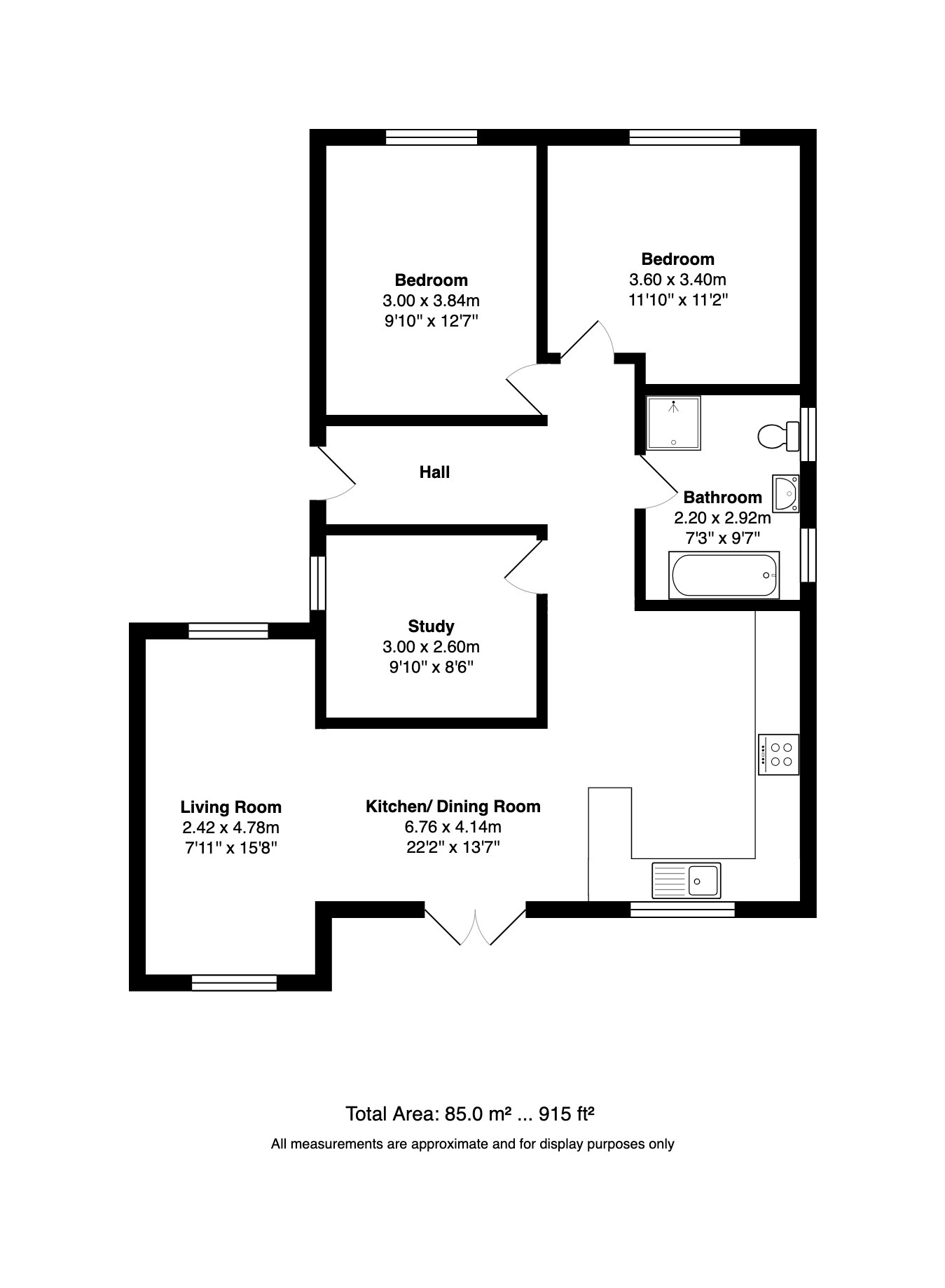 2 Hillside, Barnham Broom, Norfolk floorplan