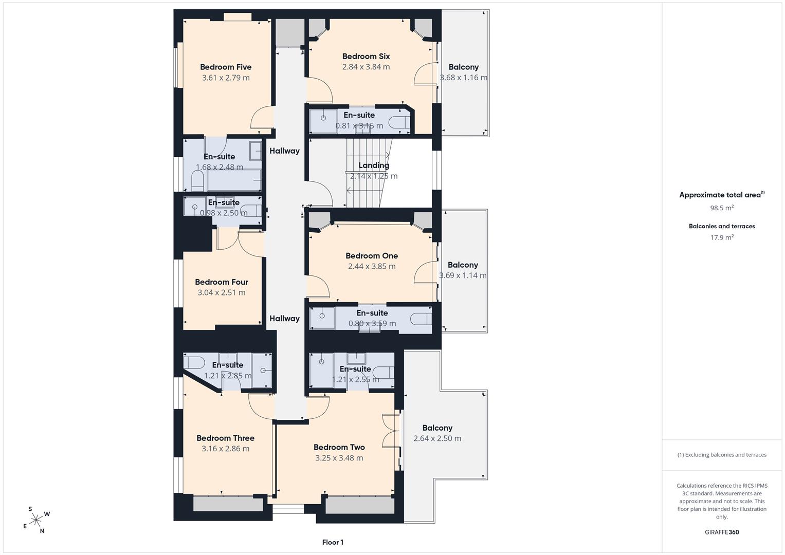 Poplars Guest House, Woodlands, Ilfracombe floorplan