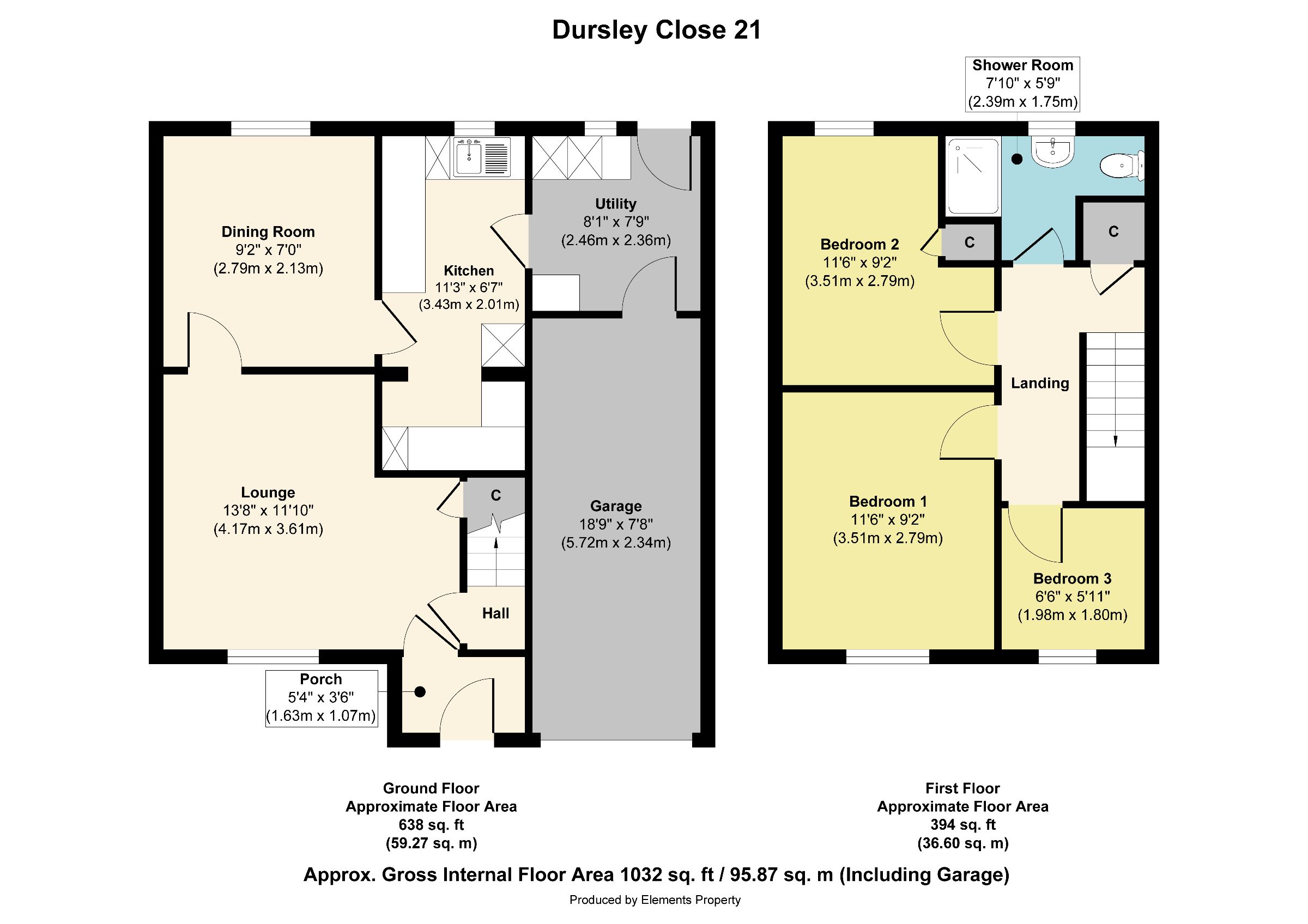 21 Dursley Close, Willenhall floorplan