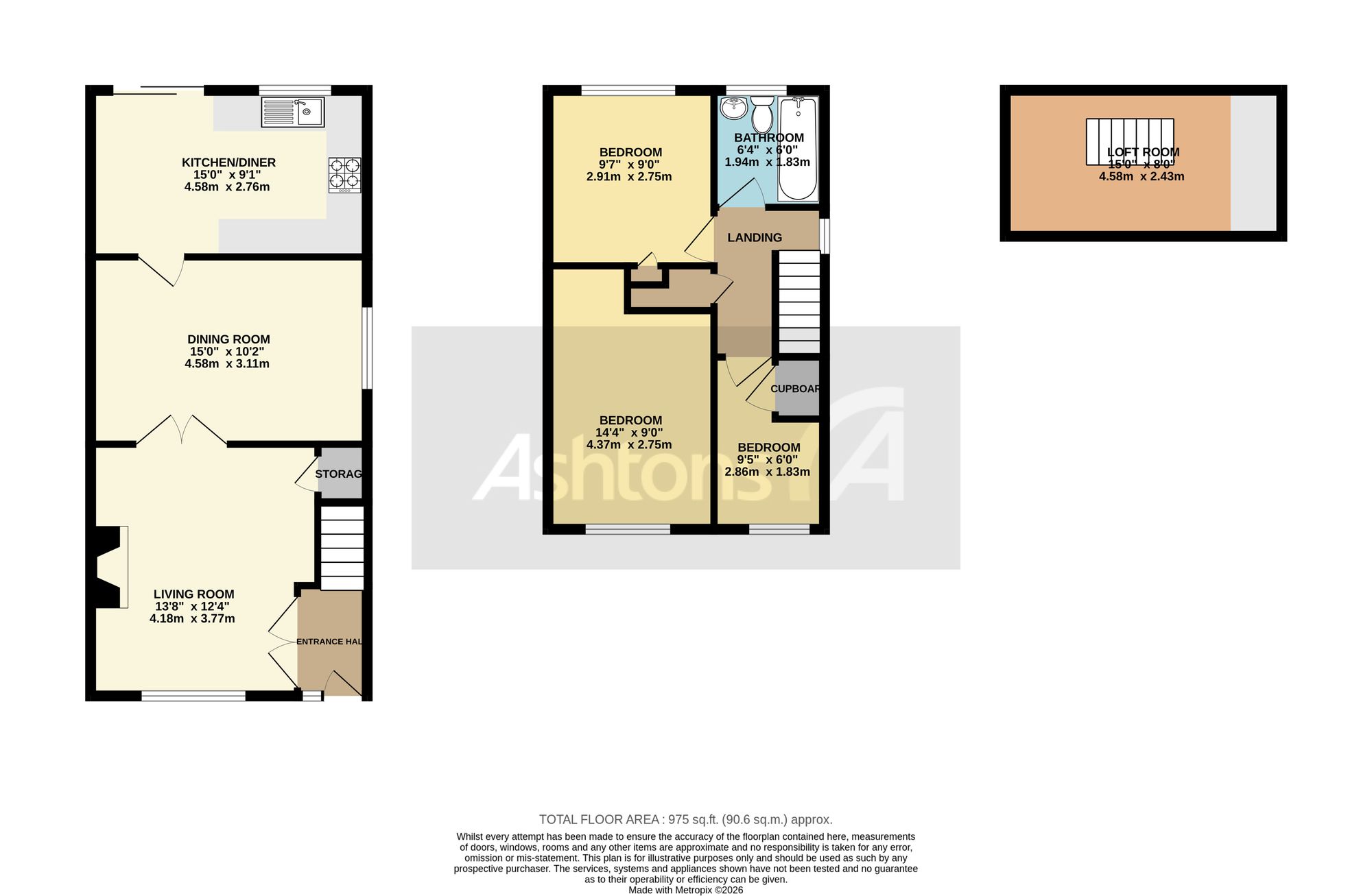 15 Hereford Close, Wigan floorplan
