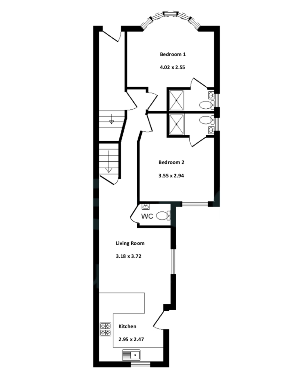 2 Bedrooms Flat to rent in North Road, West Bridgford, Nottingham NG2