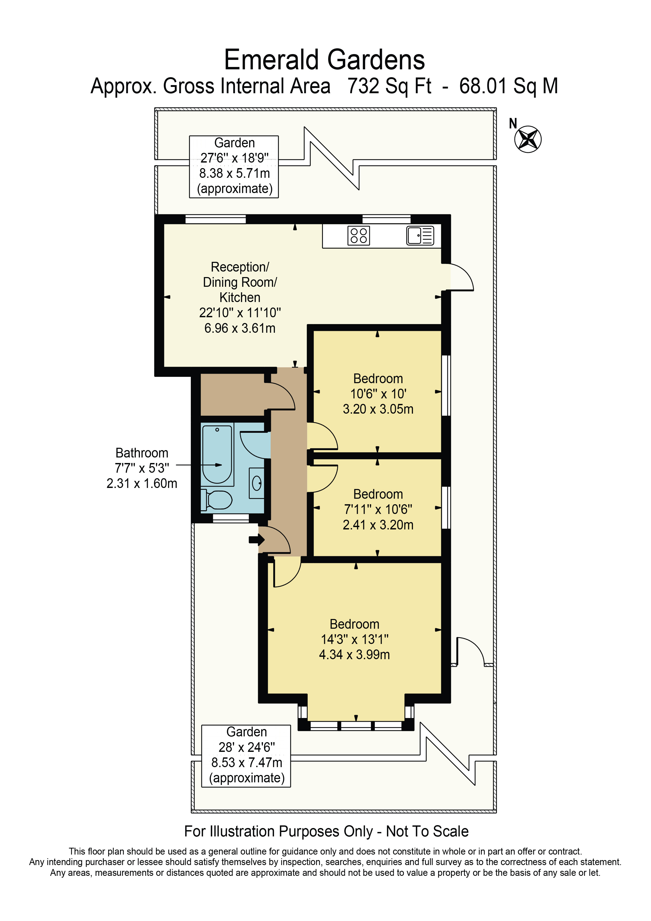 12, Emerald Gardens, Dagenham floorplan