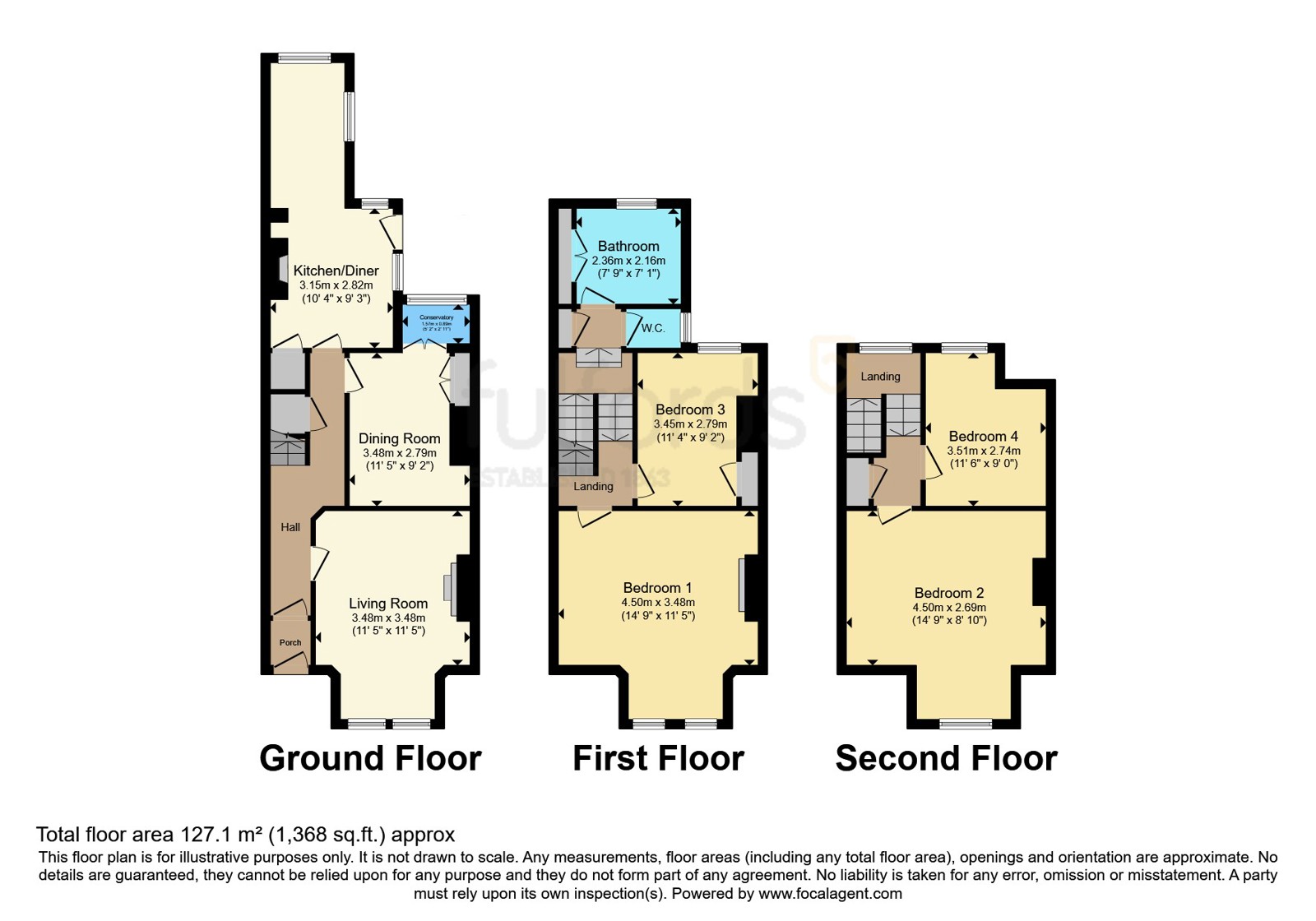 4, Gordon Road, Devon floorplan