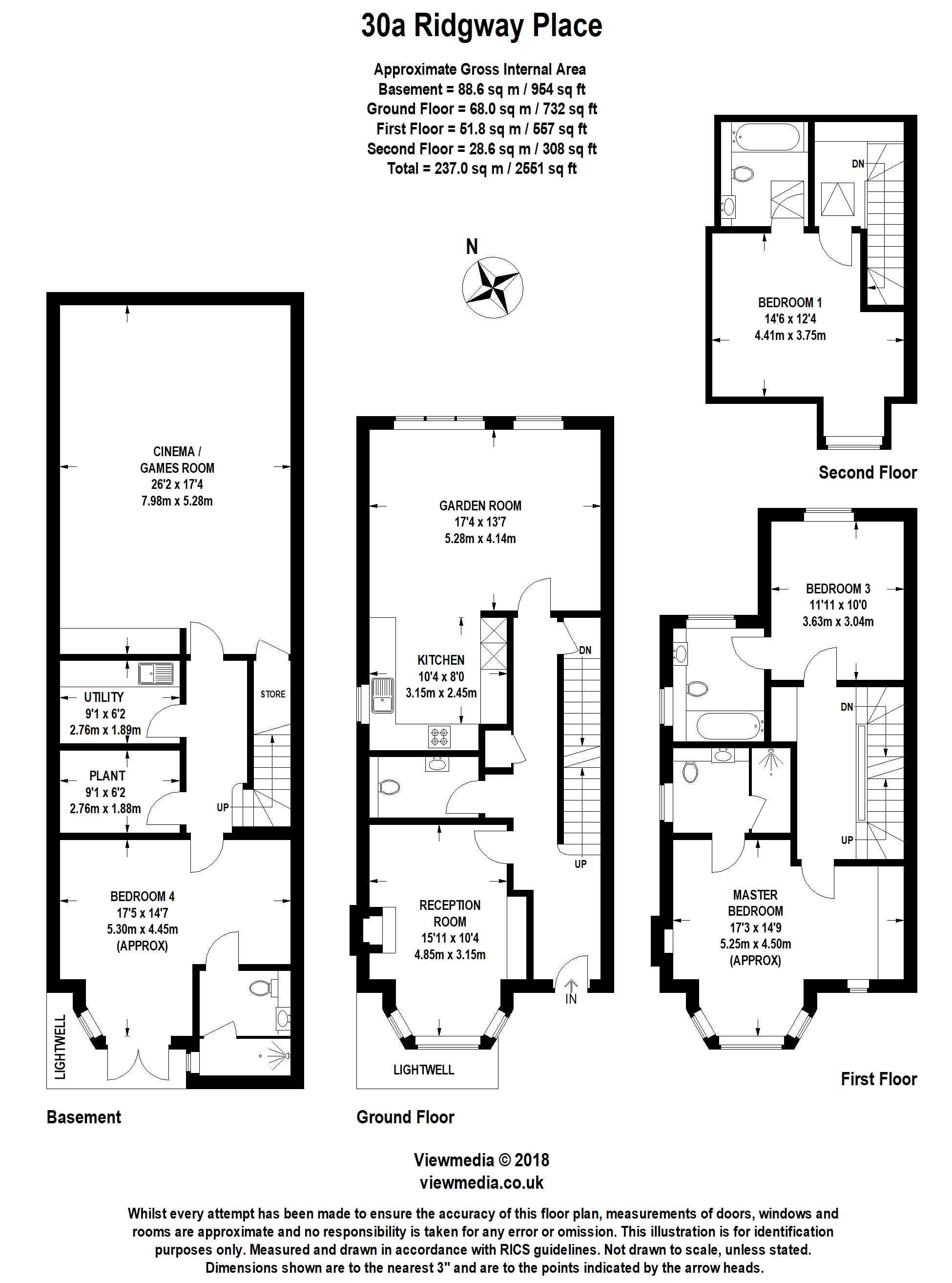 Ridgway Place, Wimbledon Village SW19, 4 bedroom semidetached house
