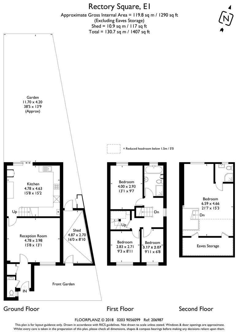 15, Rectory Square, Stepney floorplan