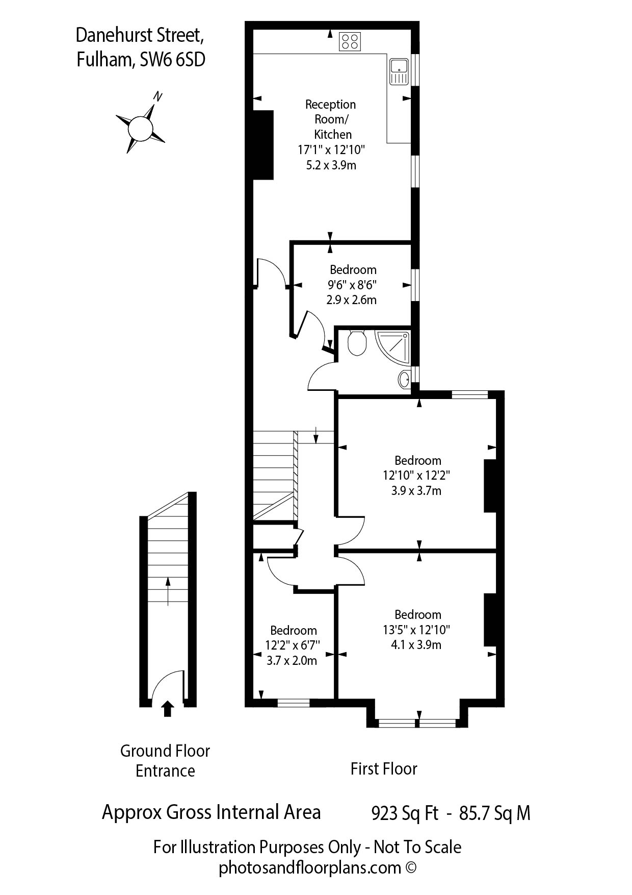 22A,, Danehurst Street, London floorplan