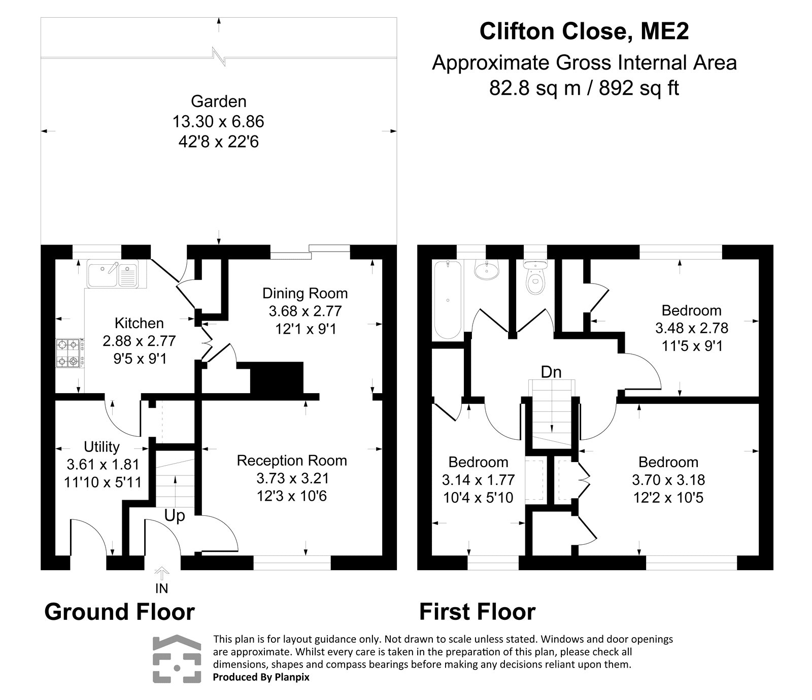 Clifton Close, Kent floorplan
