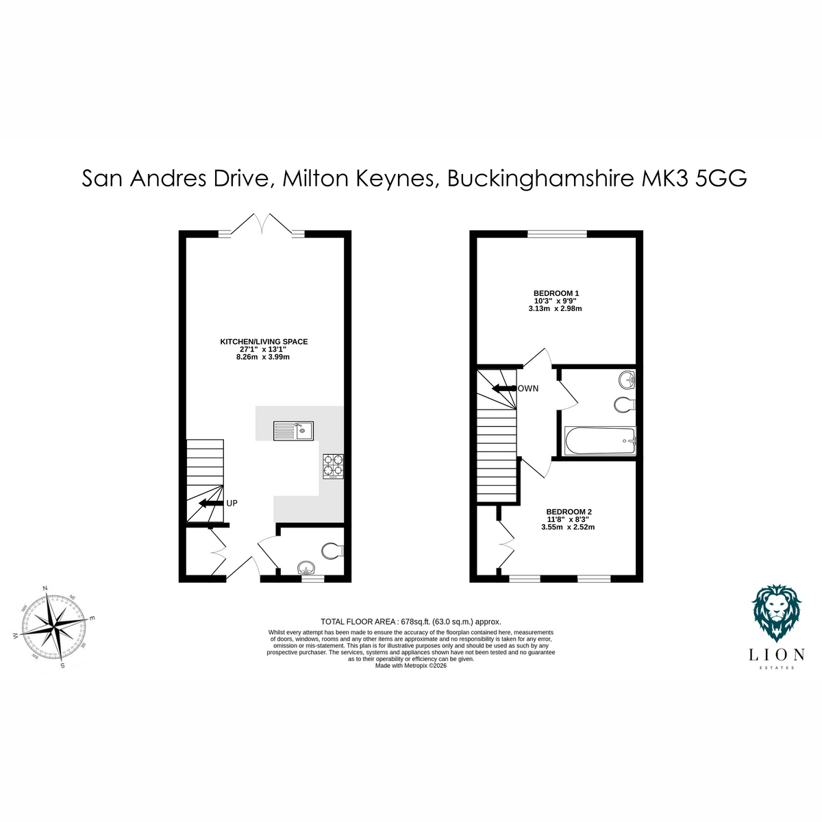 40, San Andres Drive, Milton Keynes floorplan