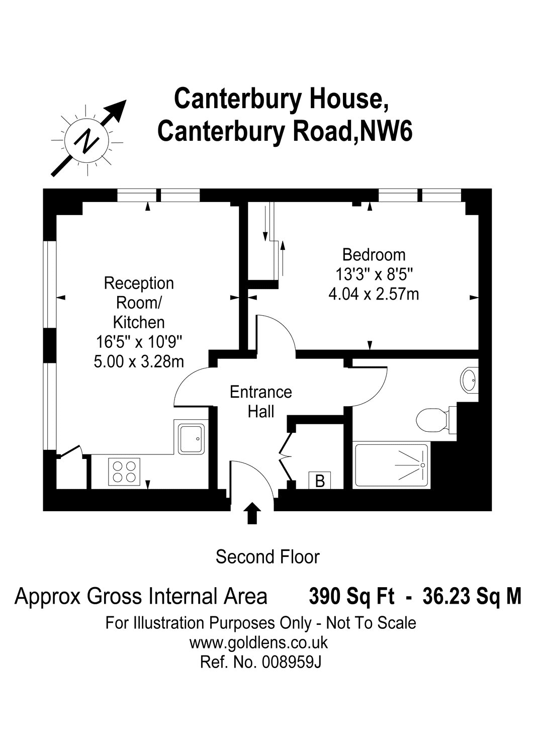 1 Bedrooms Flat to rent in Canterbury House, Canterbury Road, Kilburn NW6