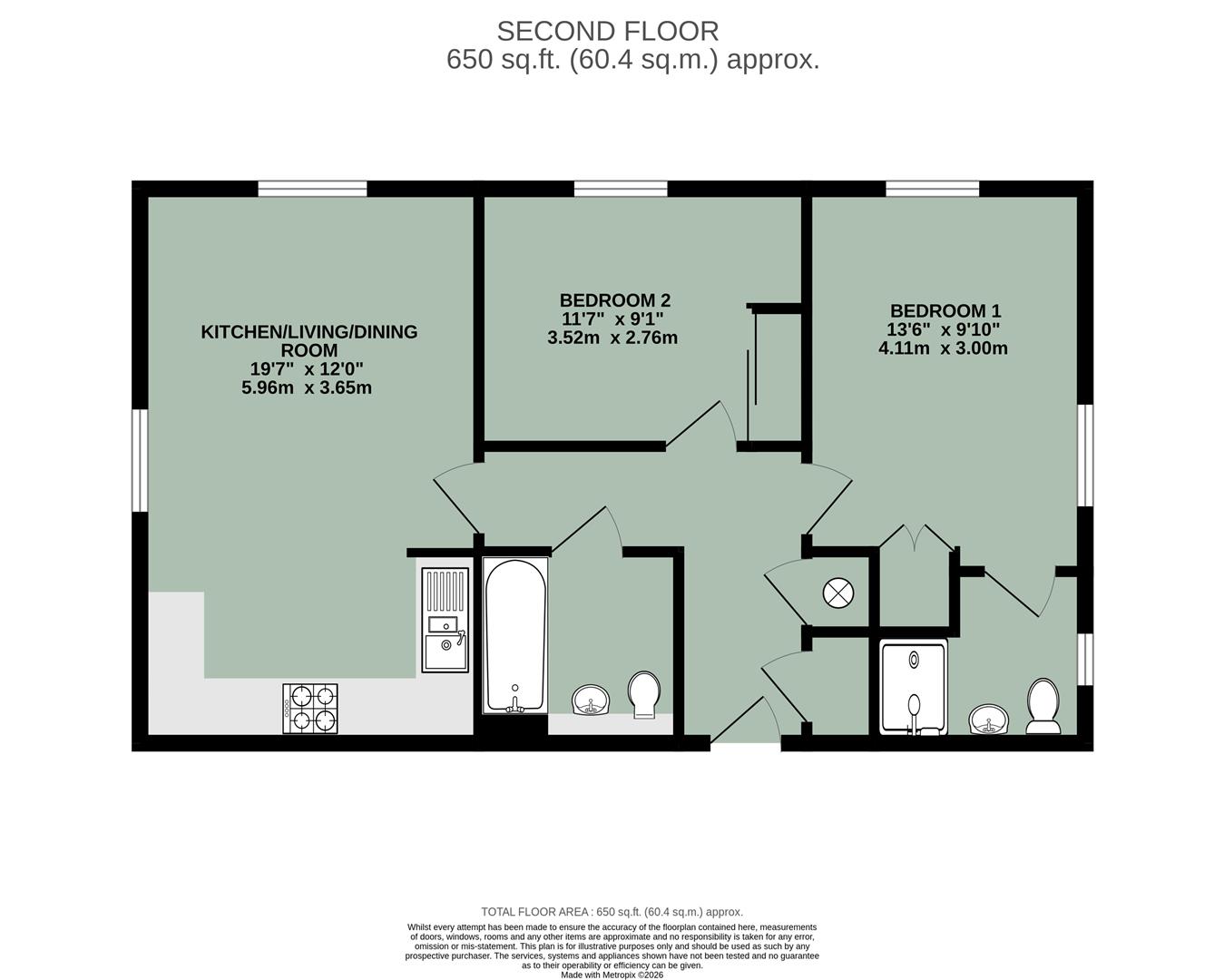 12, Smith Court, Wallingford floorplan