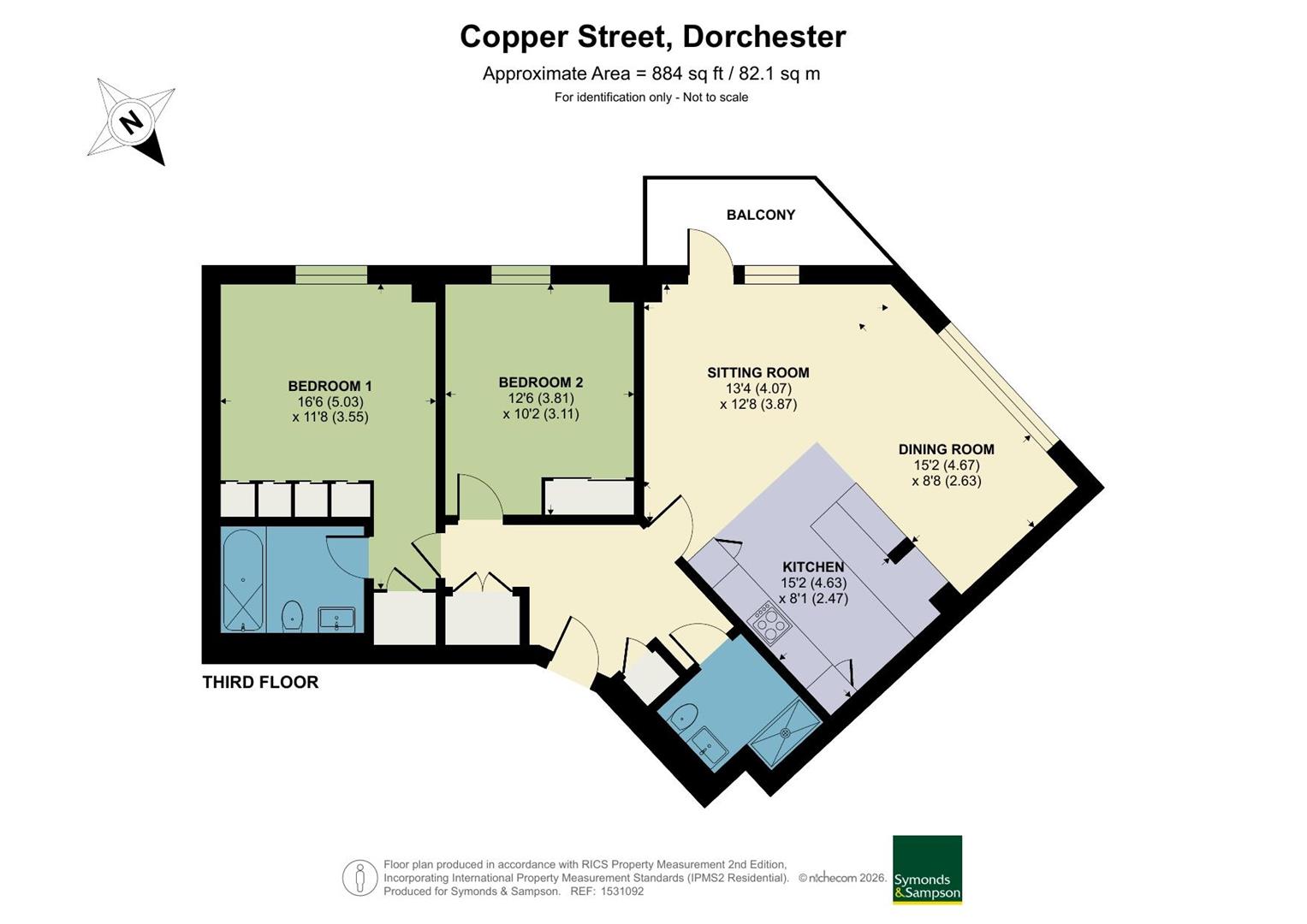 9 Copper Street, Dorchester floorplan
