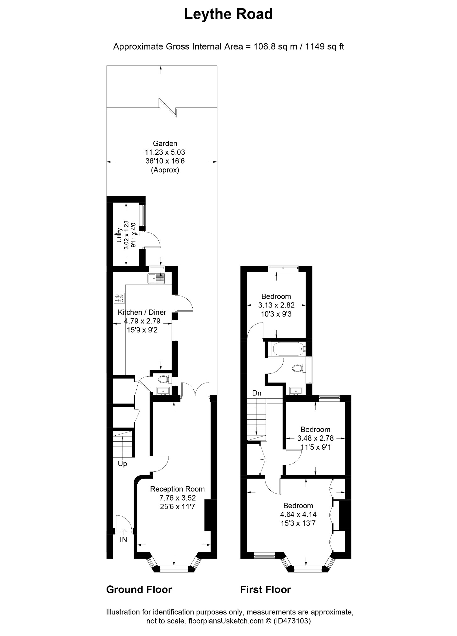 3 Bedrooms Terraced house for sale in Leythe Road, London W3