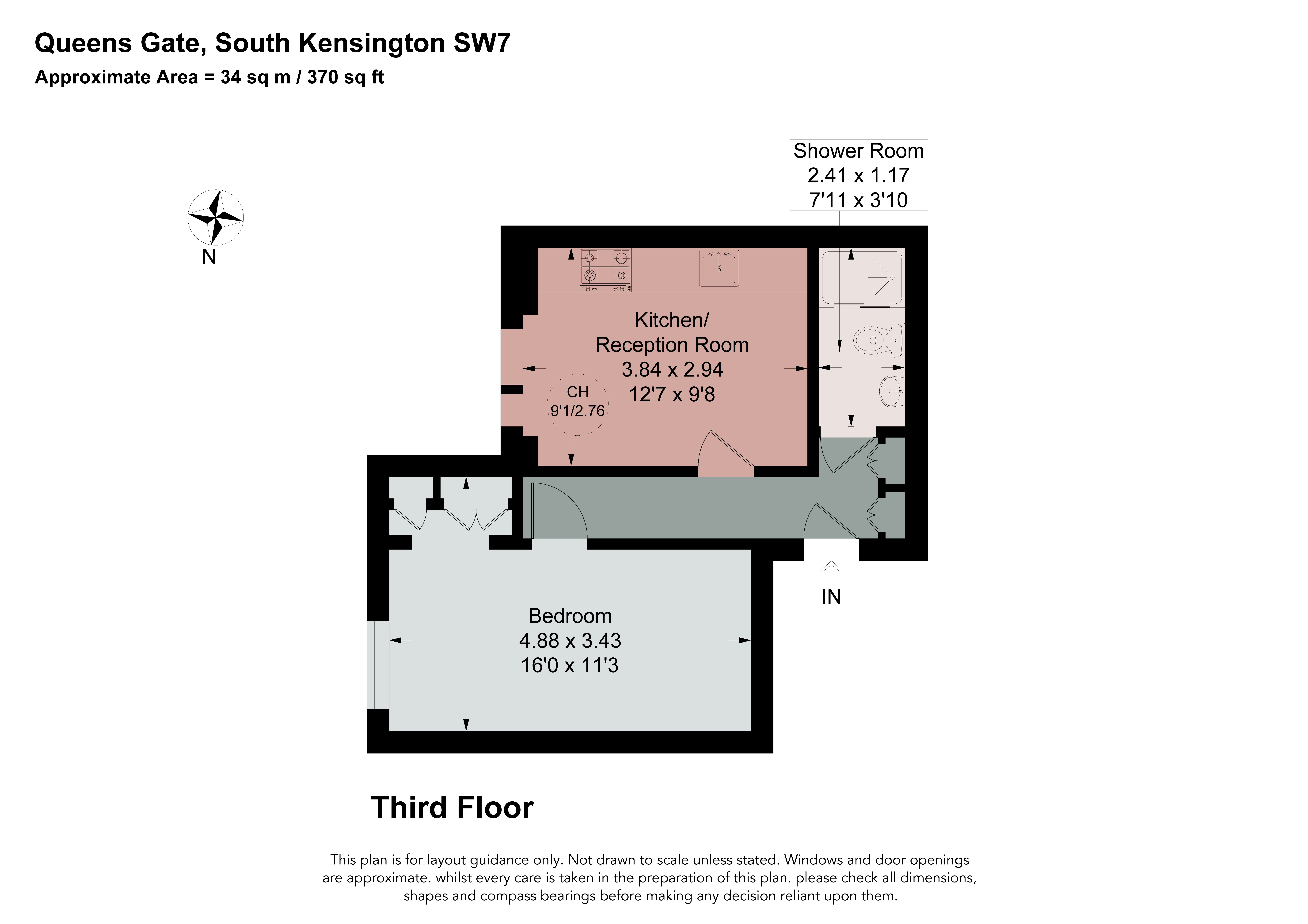 Flat 8, 123, Queens Gate, London floorplan