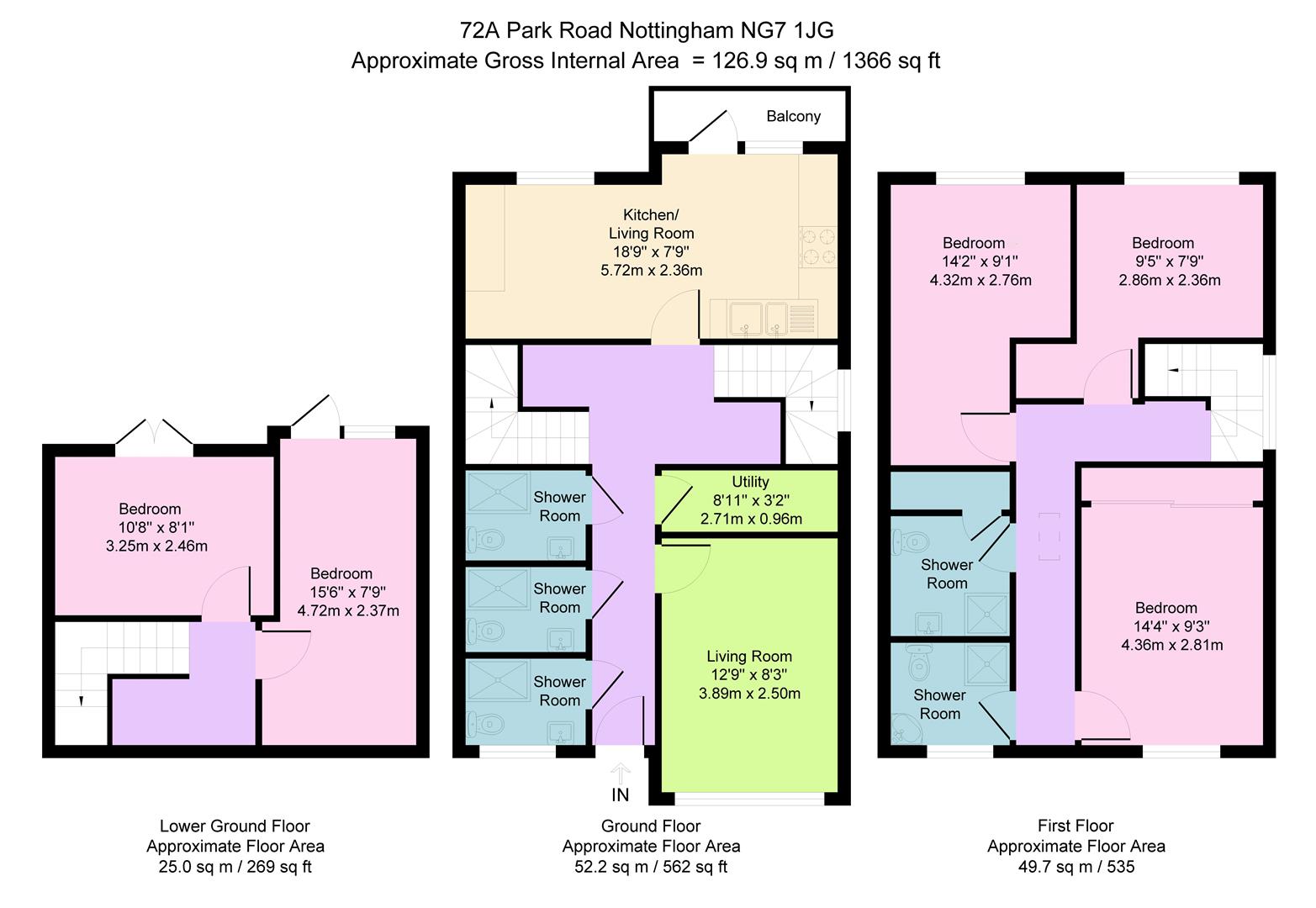 Park Road, Nottingham floorplan