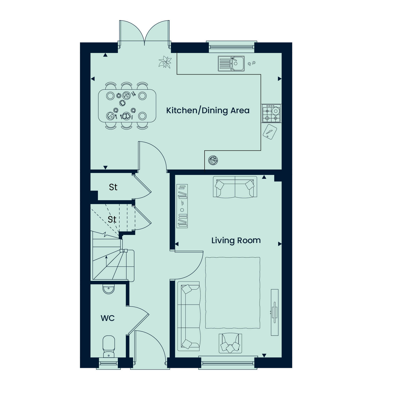 125, Exeter Road, South Molton floorplan