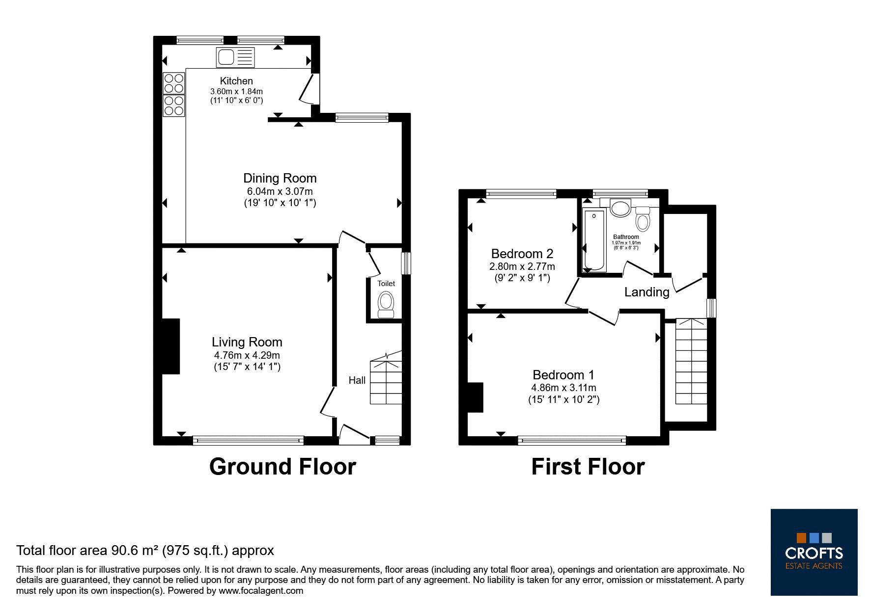 42, School Road, South Killingholme floorplan