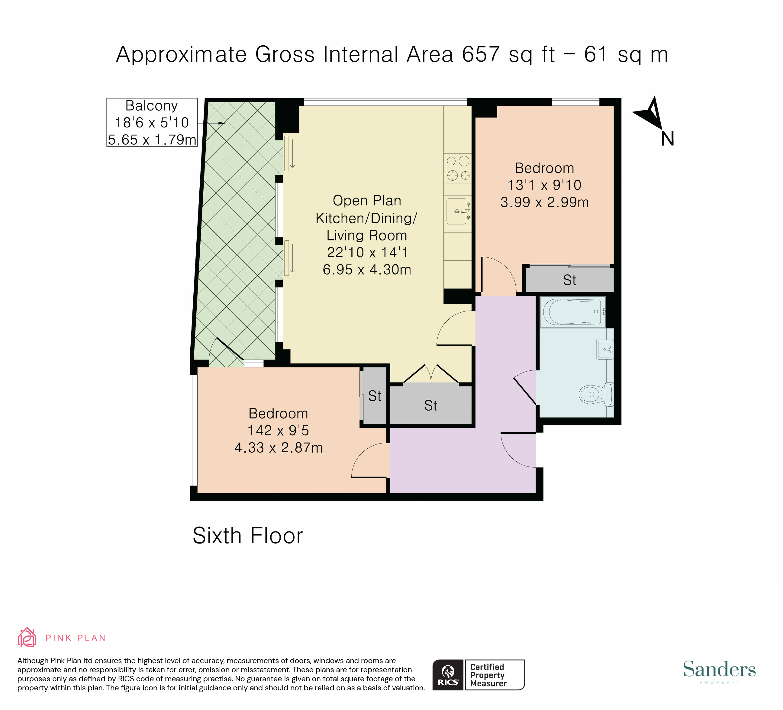 Flat 57 85, Royal Mint Street, Greater London floorplan