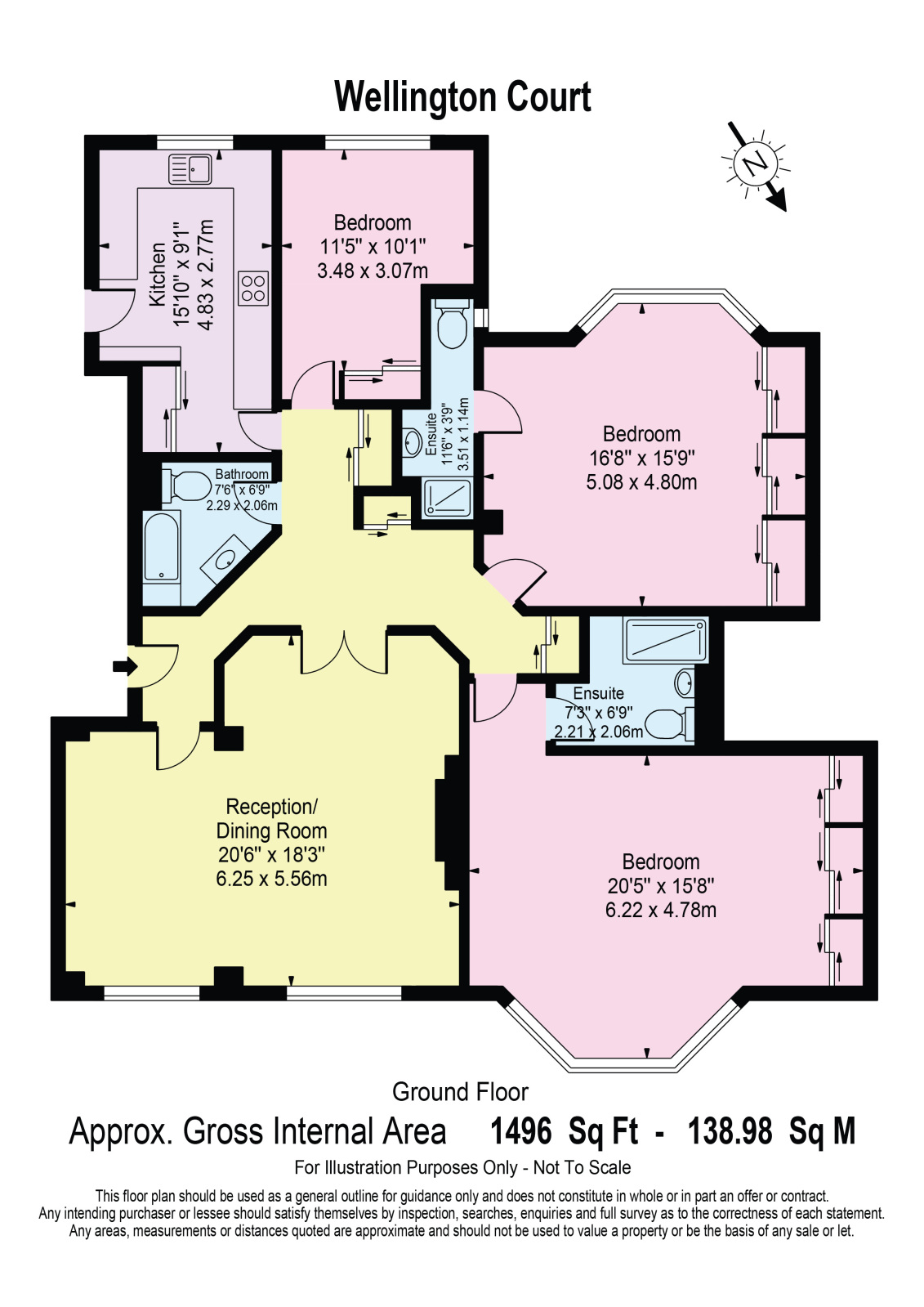 30, Wellington Court, London floorplan