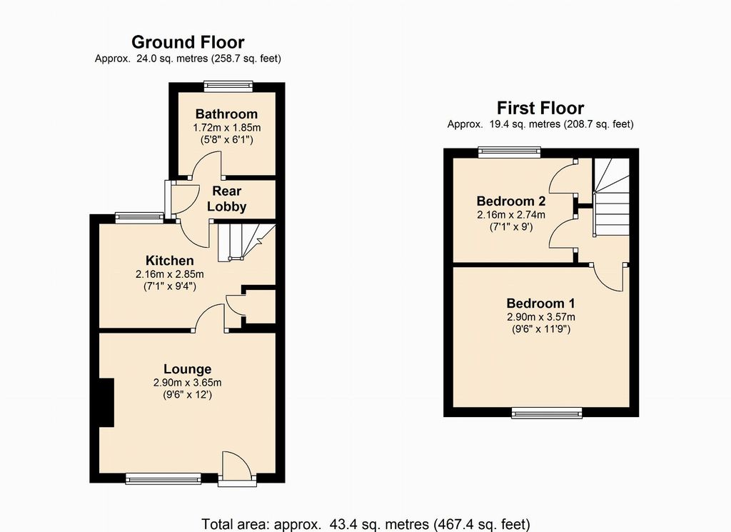 7, St James Street, Northants floorplan