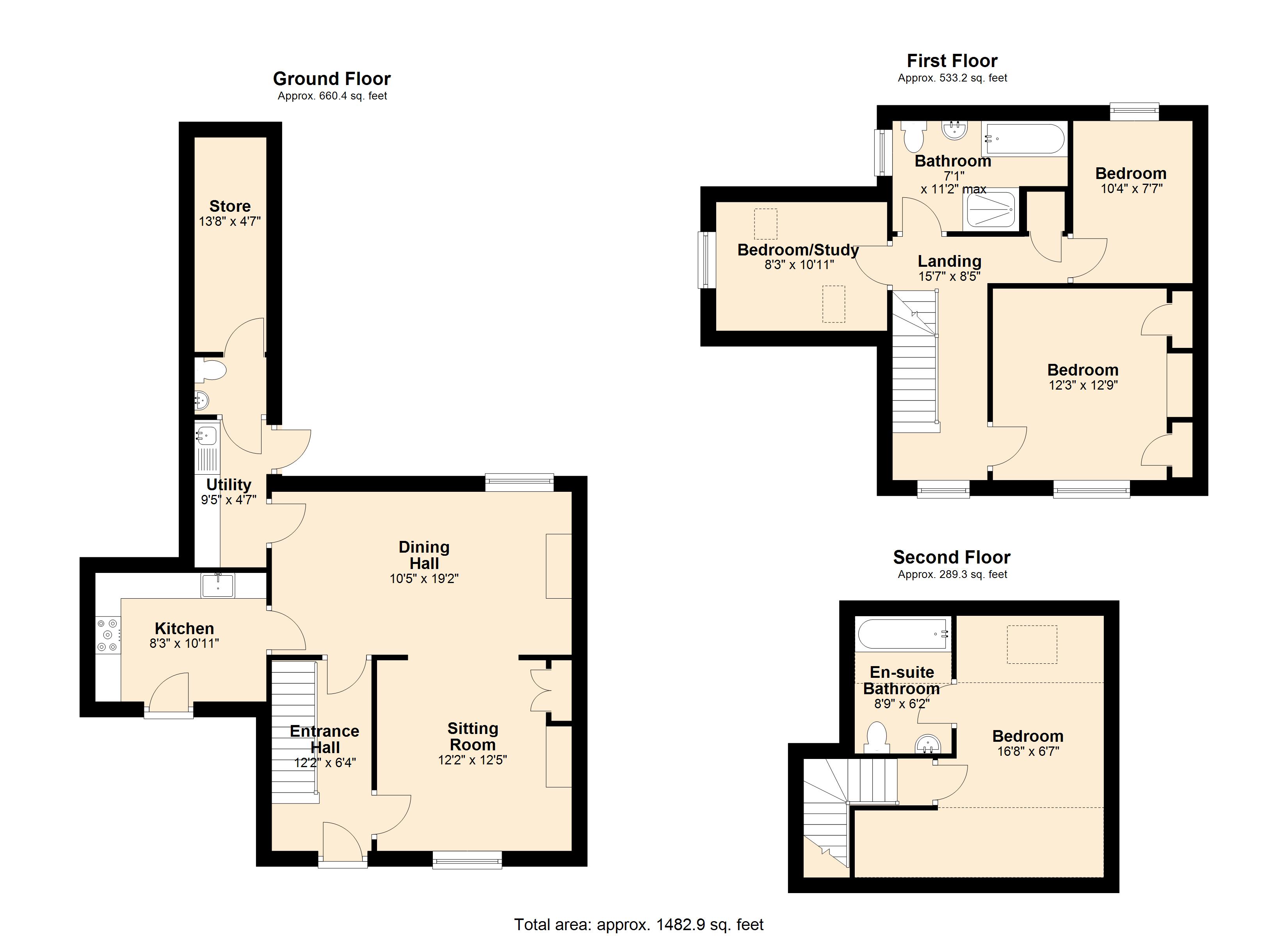 1 Woolfields Cottage,, Milton on Stour, Dorset floorplan