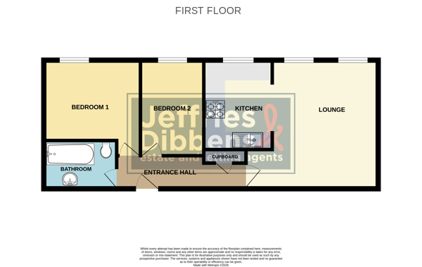 Flat 5 Cray House, 40, Stoke Road, Gosport floorplan