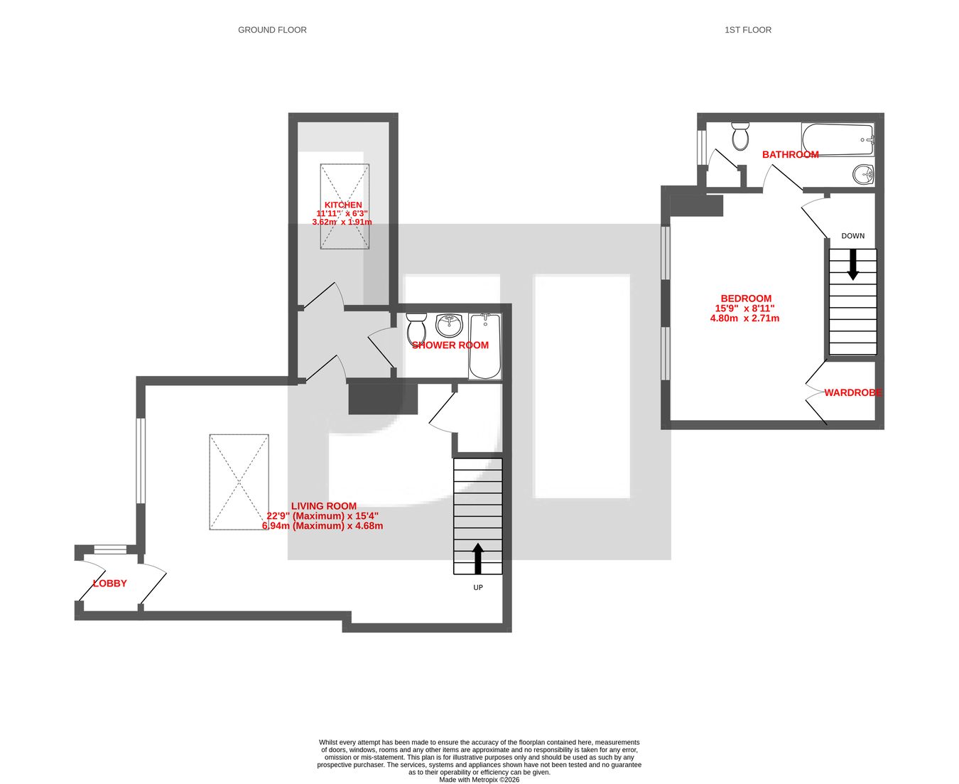 116, Bradford Road, Shipley floorplan
