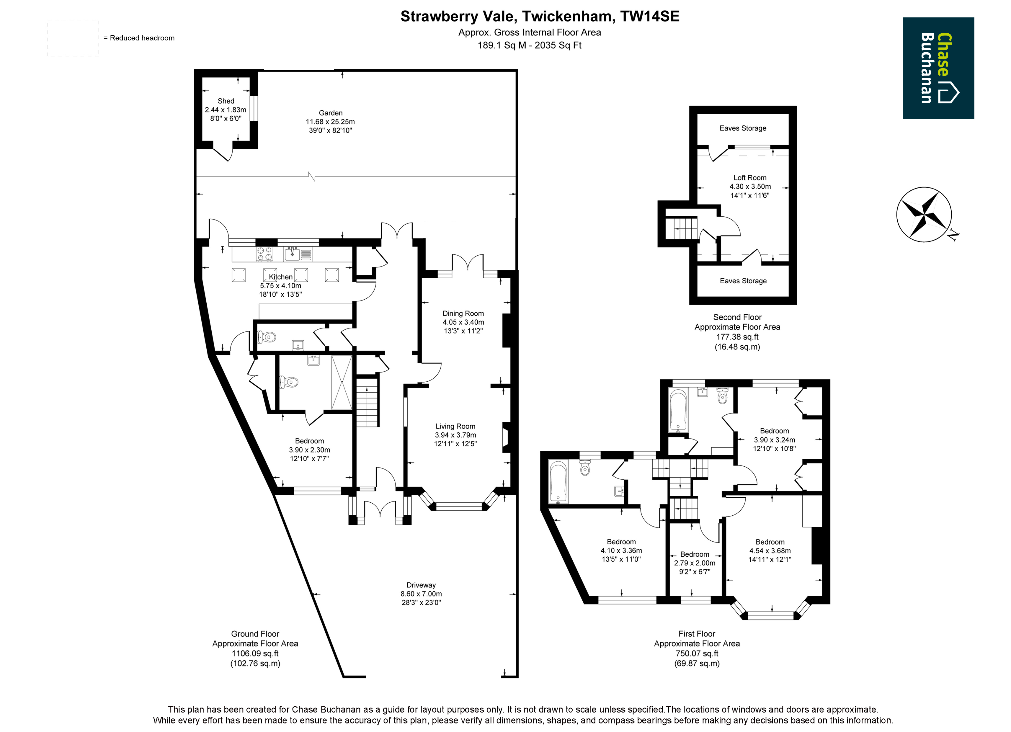 76, Strawberry Vale, Twickenham floorplan