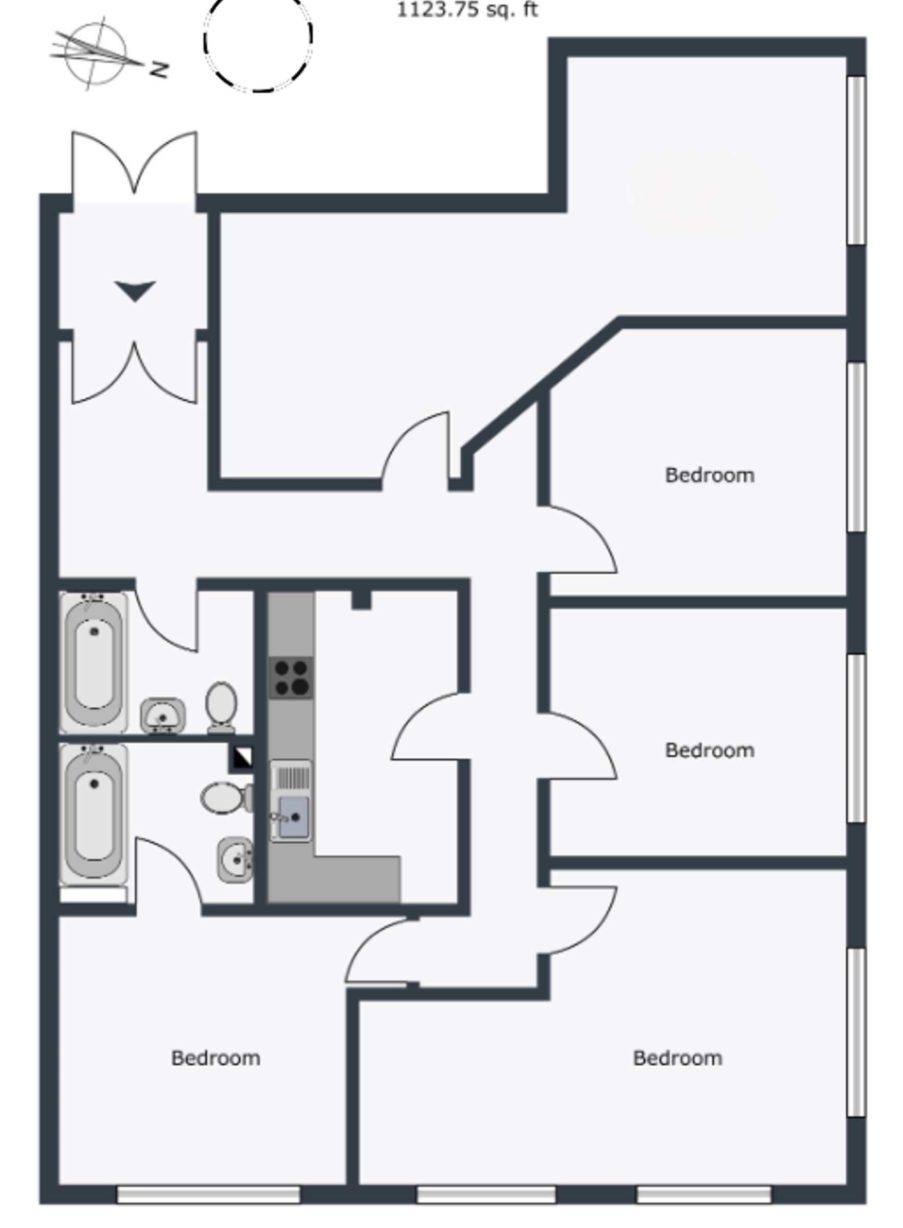 Flat 7 Digby Works, London floorplan